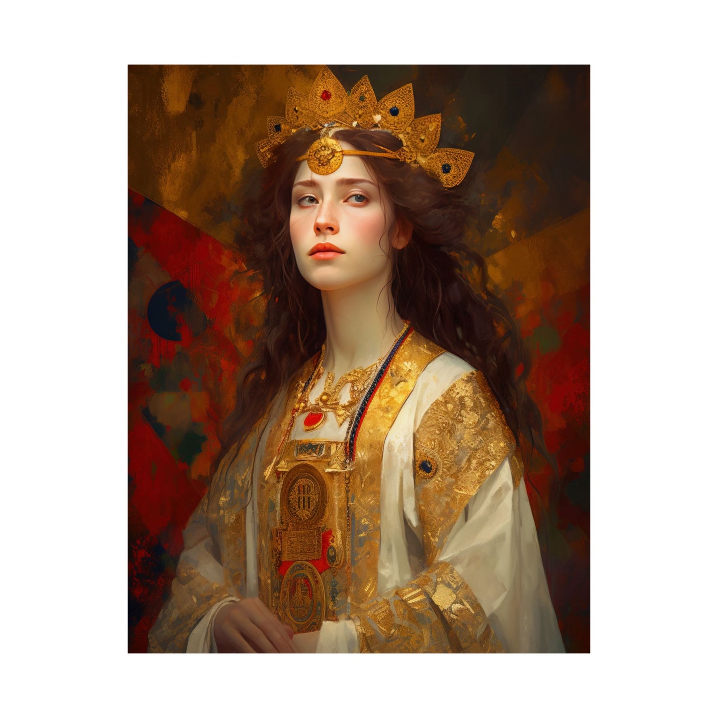 Saint Barbara - Sanctified Souls Print - Multiple Sizes - Premium Matte Vertical Posters