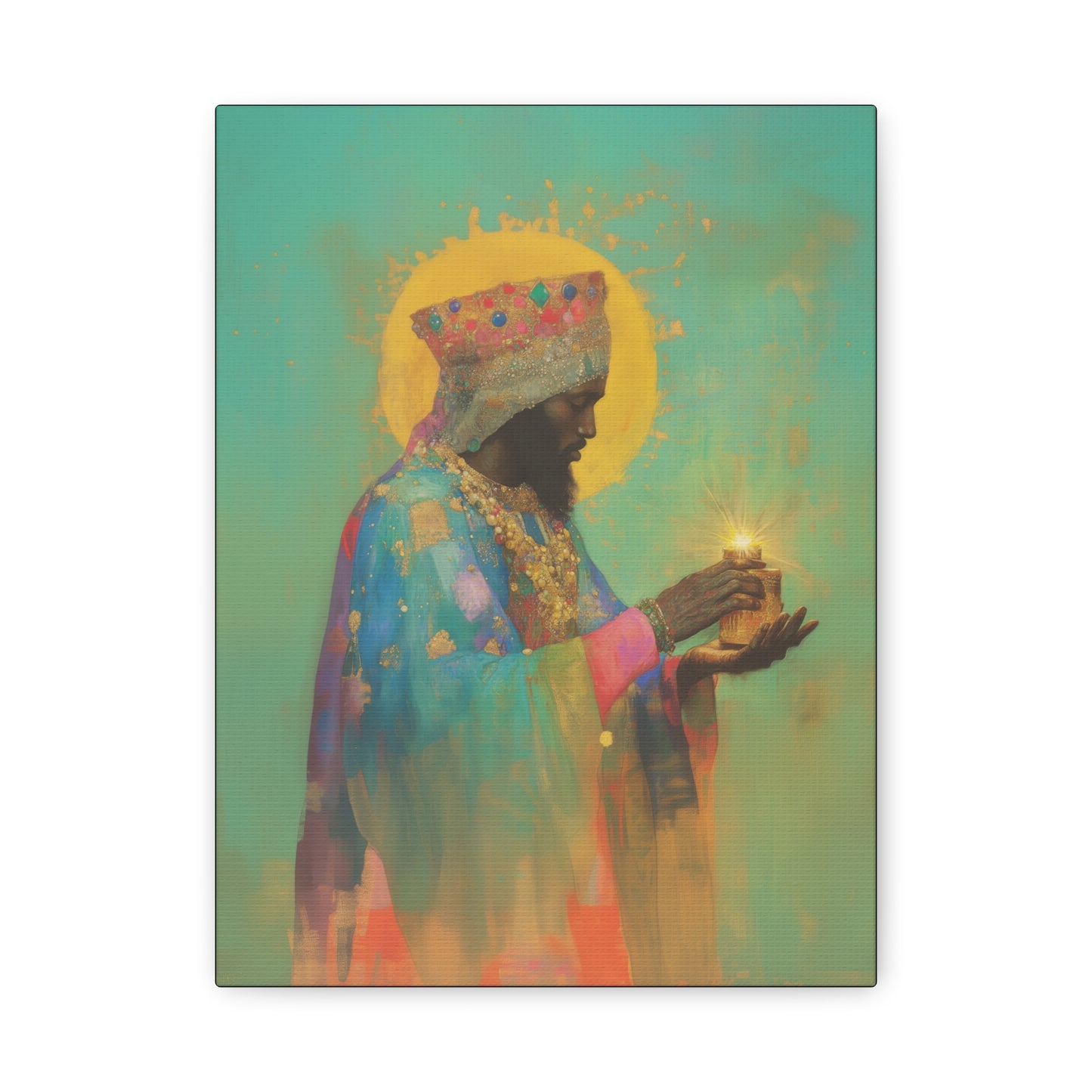 Balthazar and the Gift of Foretold Sorrow - 3 Wise Men - Gallery Wrapped Canvas - Print - Religious Art for your Home - Catholic