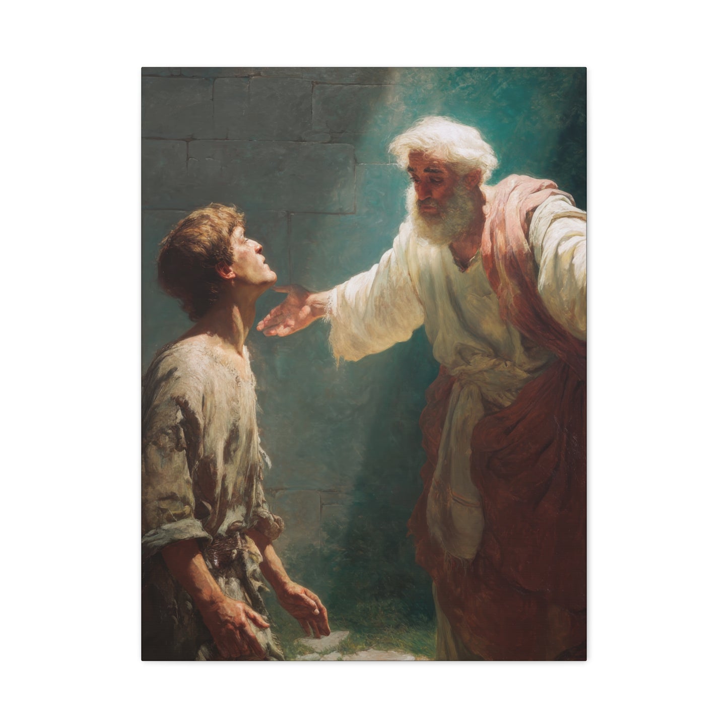 Homecoming of the Prodigal Son - Gallery Wrapped Canvas - Print - Religious Art for your Home - Catholic Art Print