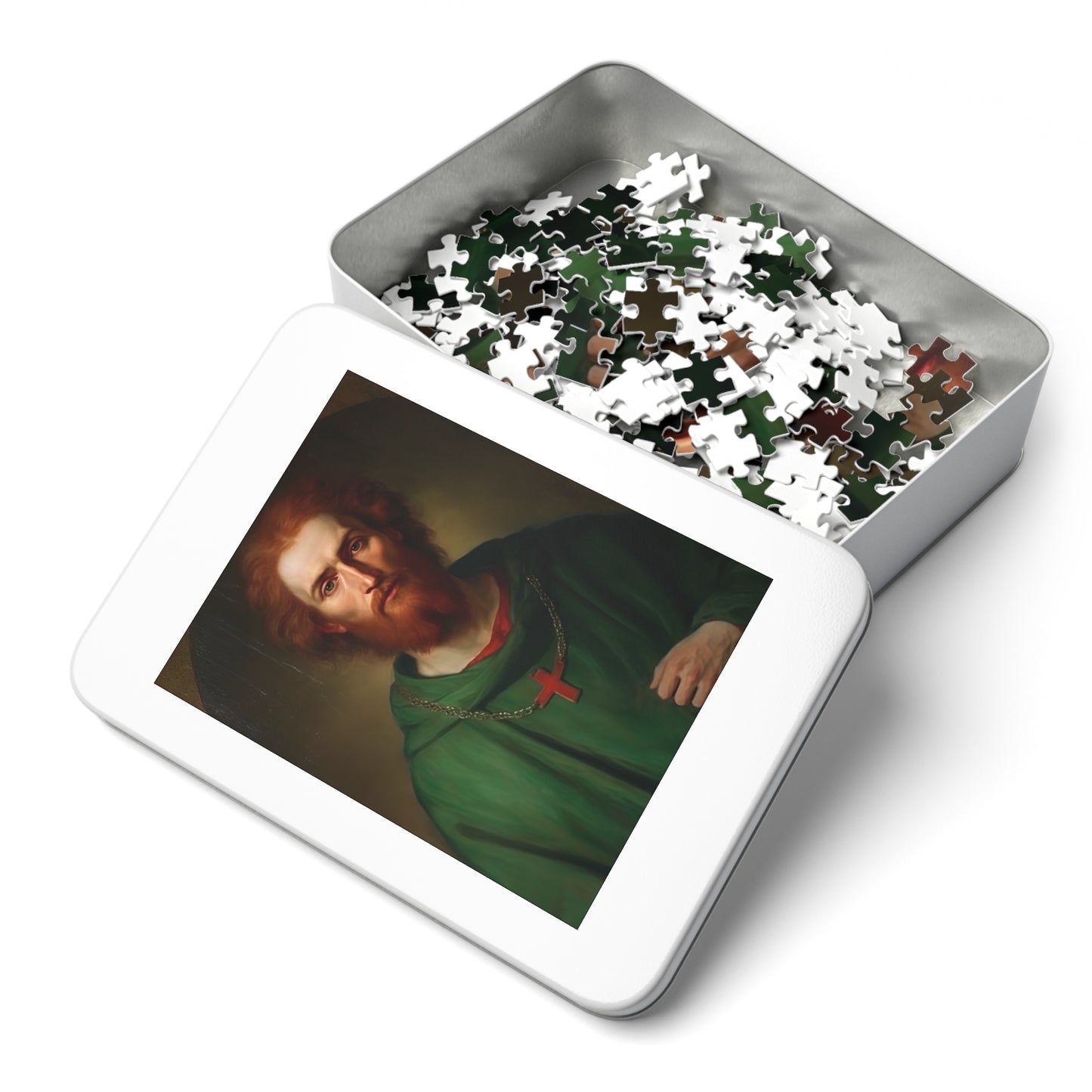 Saint Alexius of Rome - Puzzle and Keepsake Tin - Religious Jigsaw Puzzle (30, 110, 252, 500,1000-Piece) - Religious Puzzle