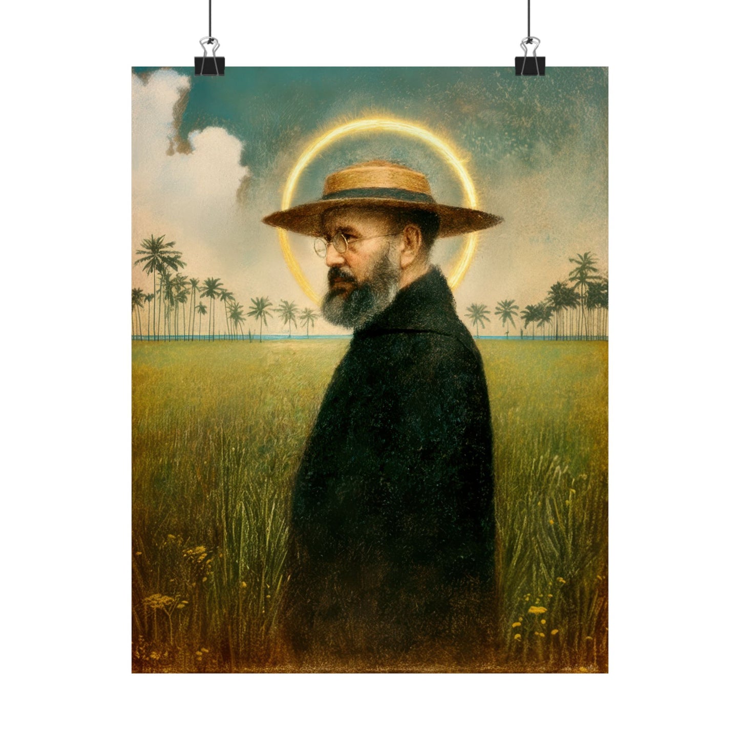Saint Damien of Molokai - Sanctified Souls Print - Multiple Sizes - Premium Matte Vertical Posters - Catholic