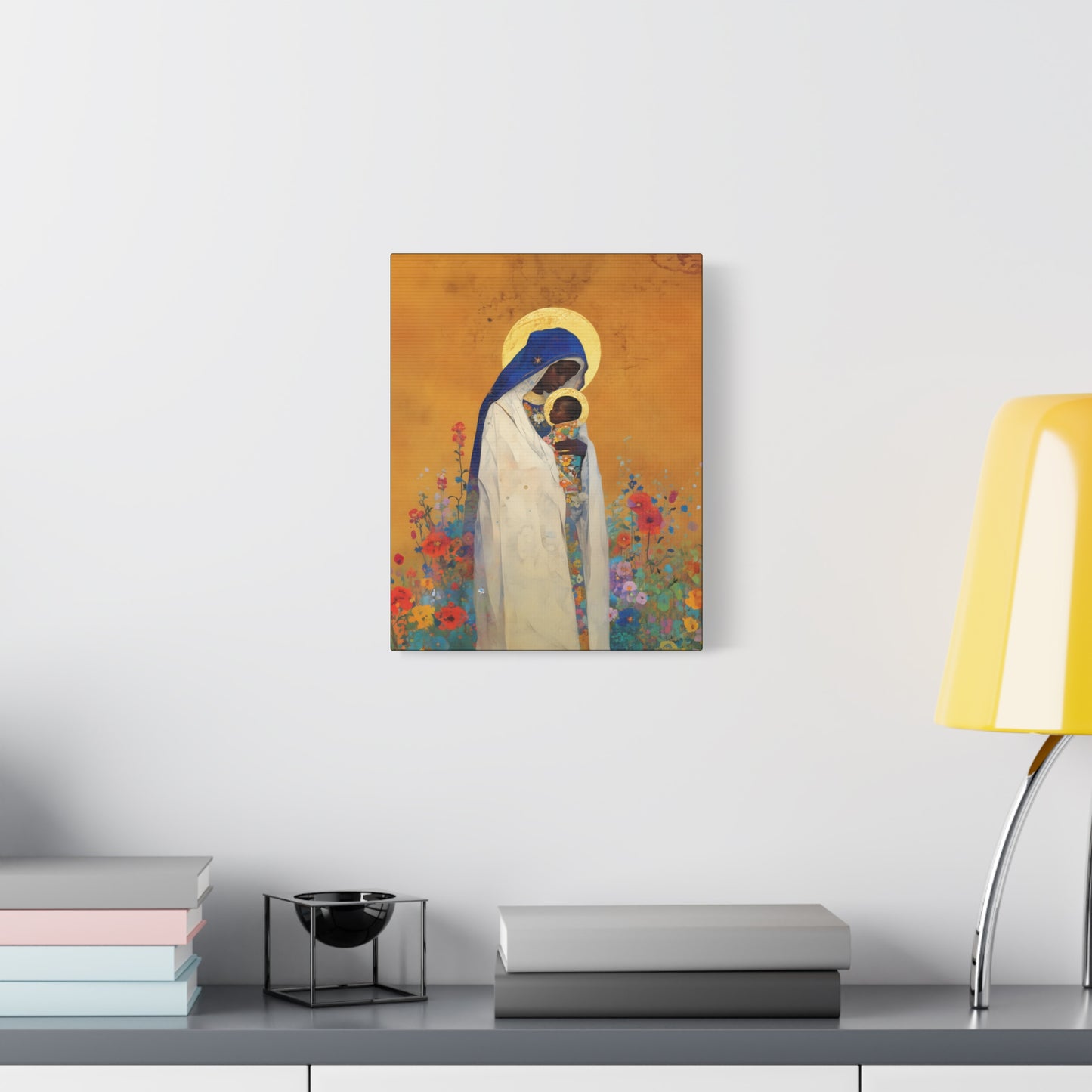 The Divine Embrace- Our Lady of Kibeho's Love - Museum Wrapped Canvas - Print - Religious Art for your Home - Christian print - Religious