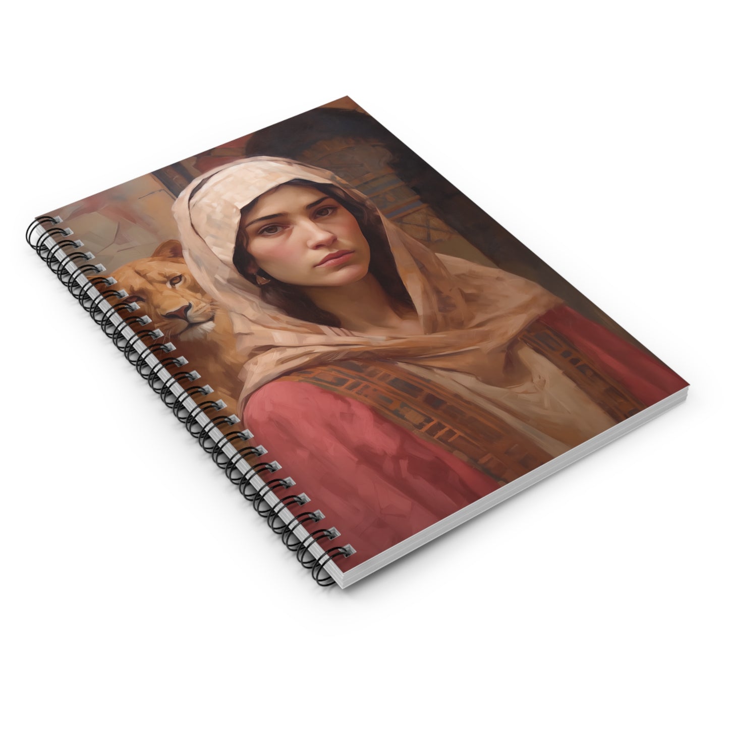 Saint Daria Journal - Sanctified Souls Art - Religious Based Notebook - Spiral Notebook - Ruled Line