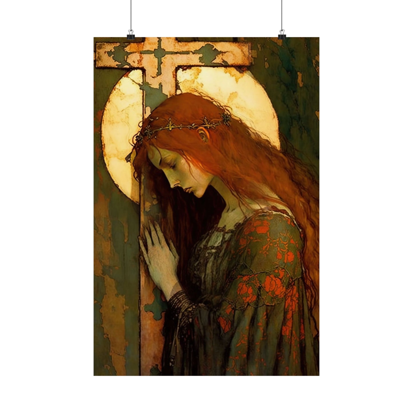 The Eternal Hope of Mary Magdalene Print - Sanctified Souls Print - Multiple Sizes - Premium Matte Vertical Posters