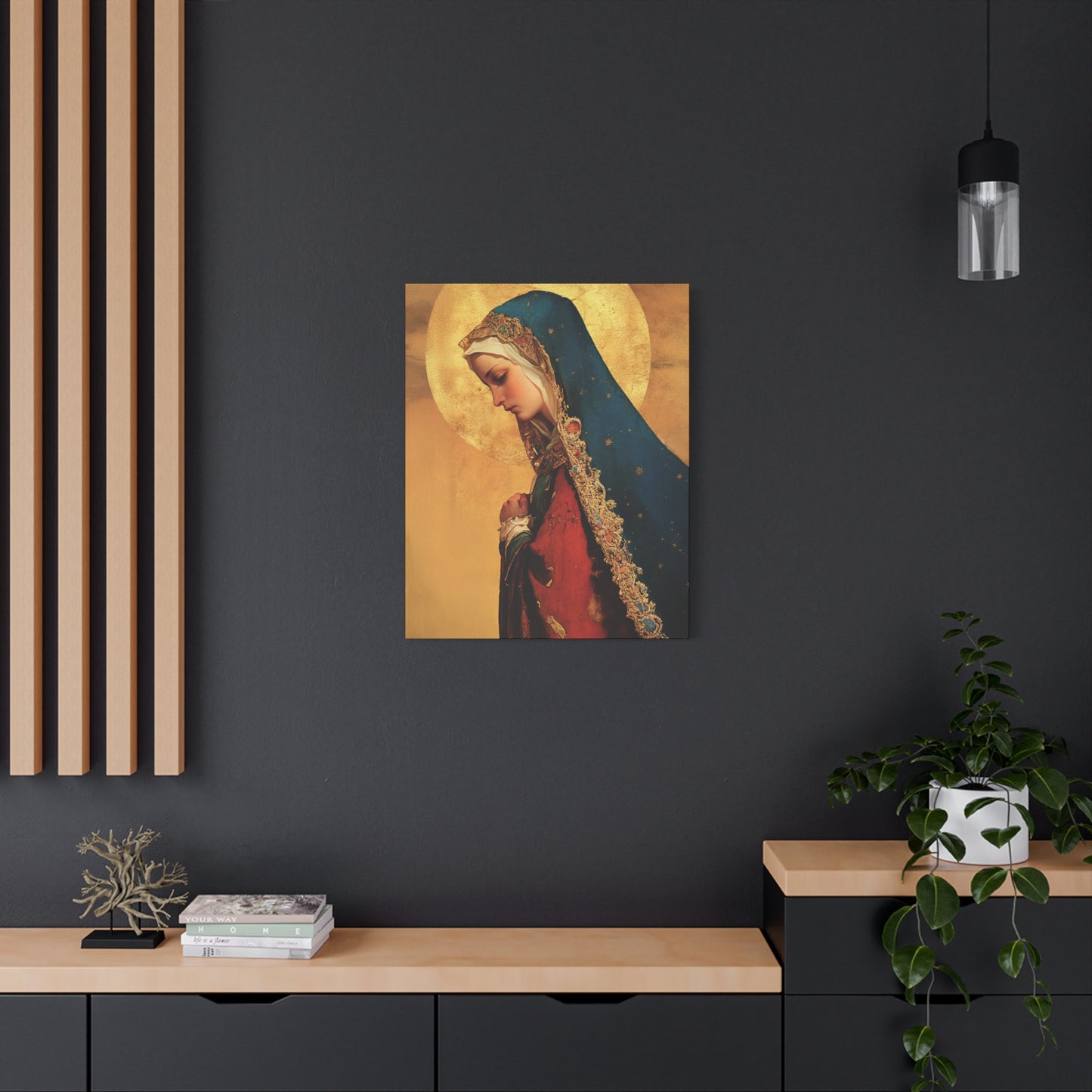 Our Lady of Mercy / Our Lady of Ransom - Multiple Sizes - Catholic Home art - Museum Wrapped Canvas - Sanctified Souls Print - Mother Mary