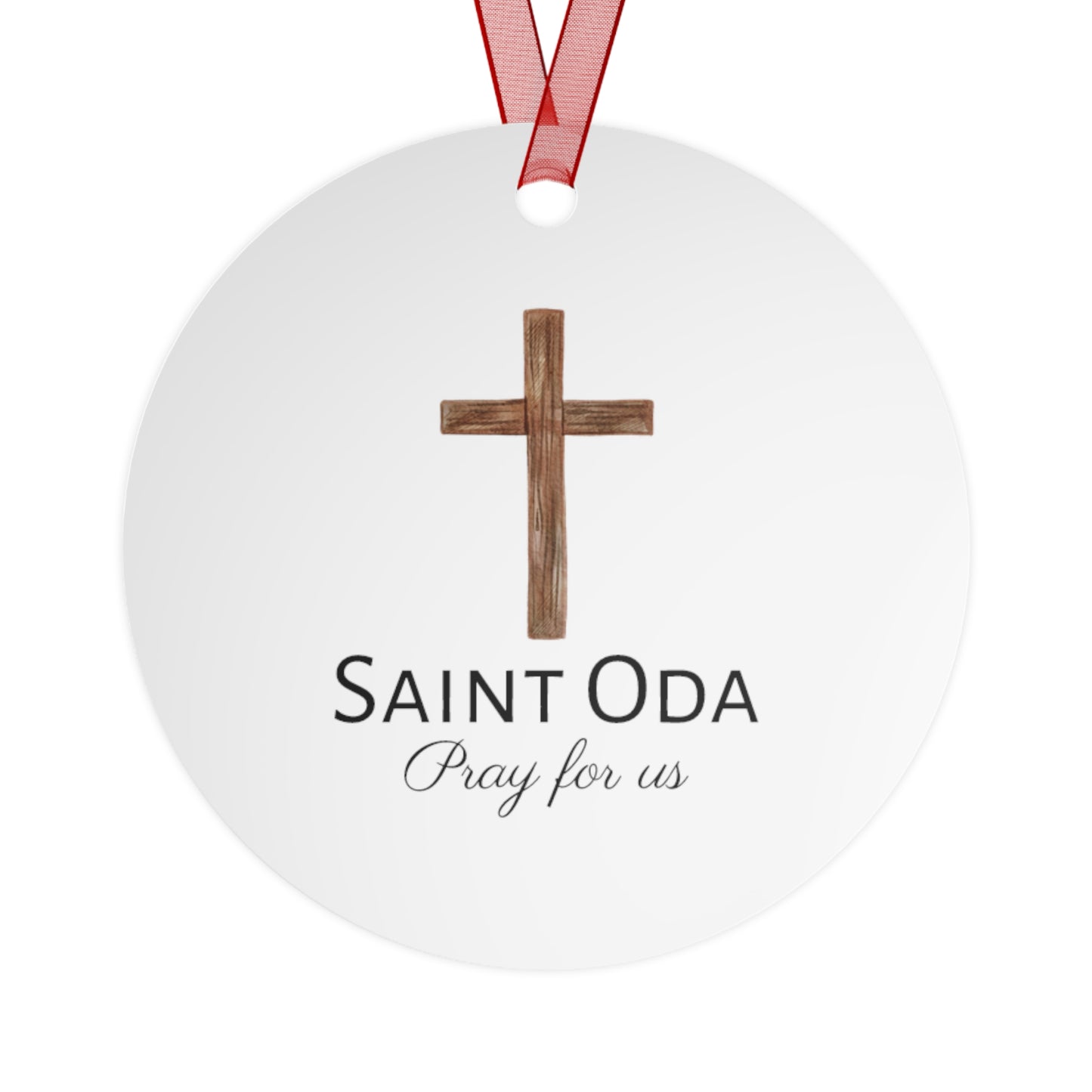 Saint Oda Metal Ornament - Religious Holiday Christmas Keepsake - Religious Catholic Tree Ornament - Christmas Gift