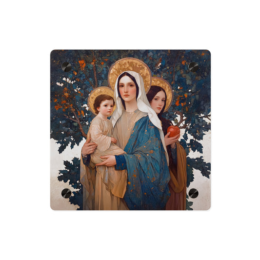 New Eve / Mary, The New Eve - Mother Mary Title - Marian Art - Wall Art Panel - Ready to Hang Acrylic Print - Catholic Art