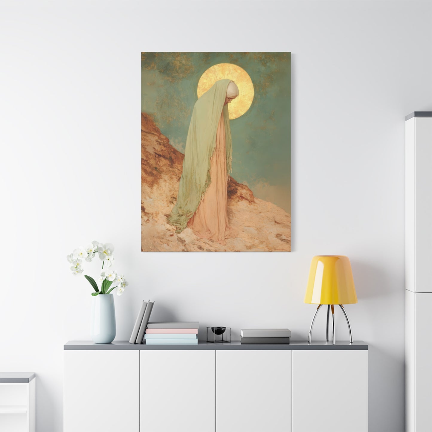 Saint Melania the Elder - Desert Mother - Gallery Wrapped Canvas - Print - Religious Art for your Home - Catholic Art Print