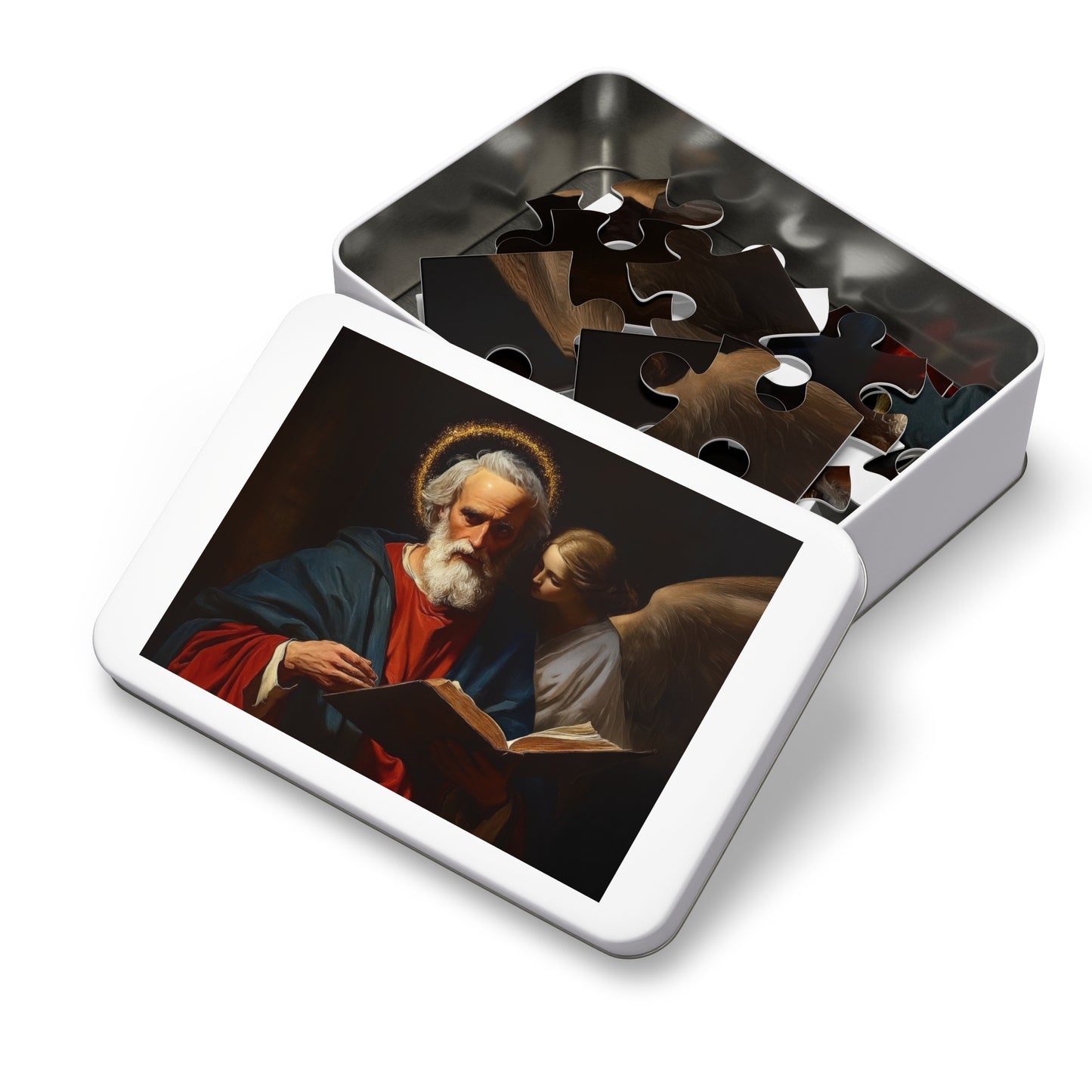 Saint Matthew the Apostle - Puzzle and Keepsake Tin - Religious Jigsaw Puzzle (30, 110, 252, 500,1000-Piece) - Religious Puzzle