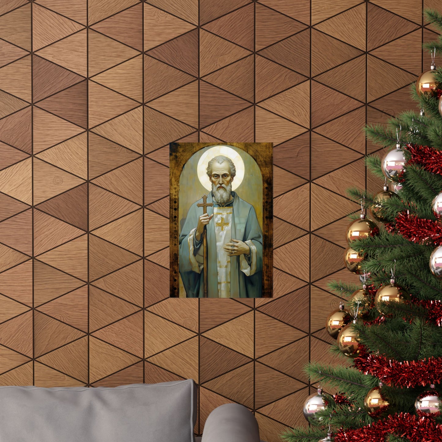 Saint Peter Chrysologus Print - Sanctified Souls Print - Multiple Sizes - Premium Matte Vertical Posters