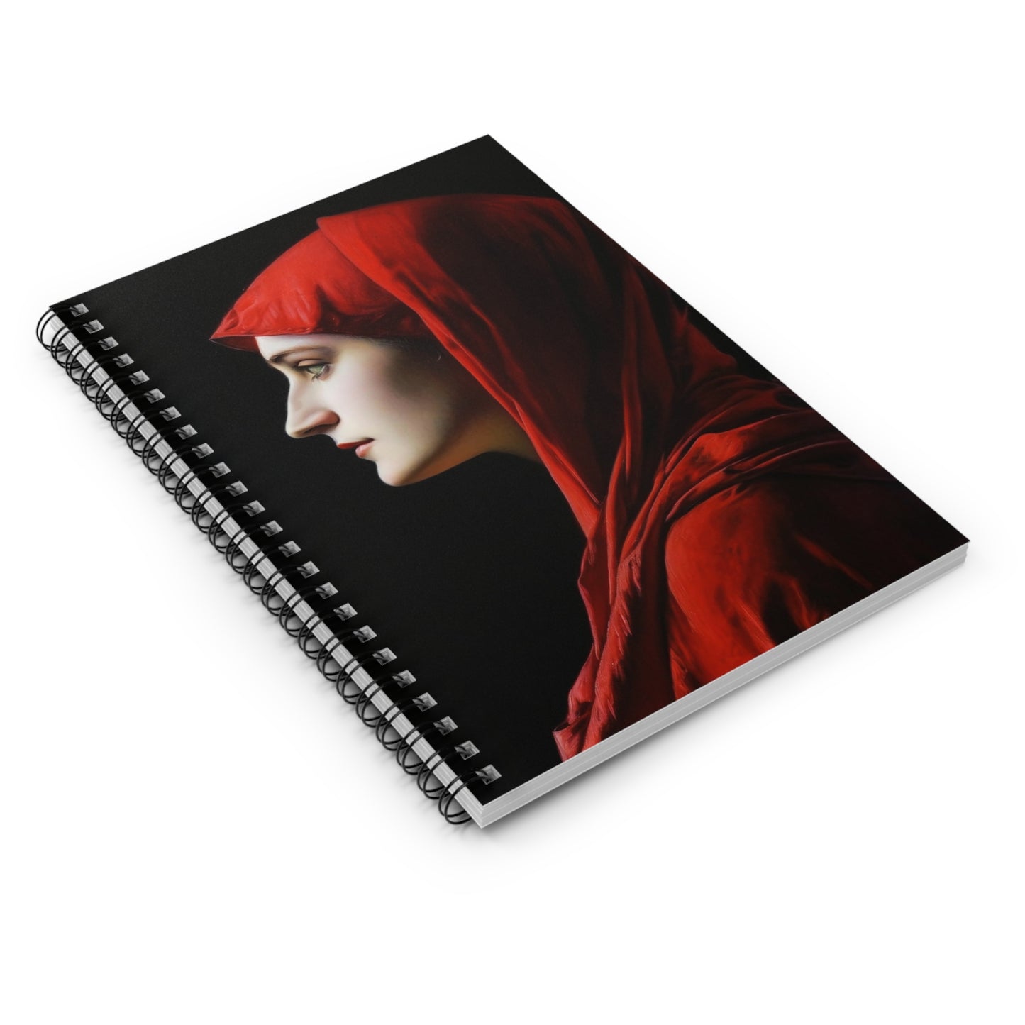Saint Fabiola Journal - Sanctified Souls Art - Religious Based Notebook - Spiral Notebook - Ruled Line
