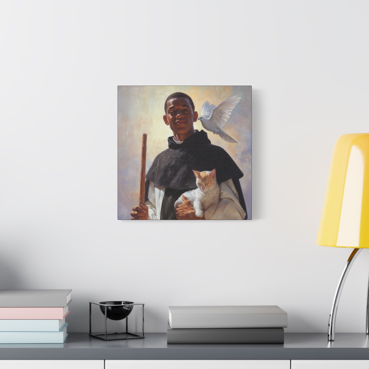 Saint Martin de Porres - Gallery Wrapped Canvas - Print - Religious Art for your Home - Catholic Art