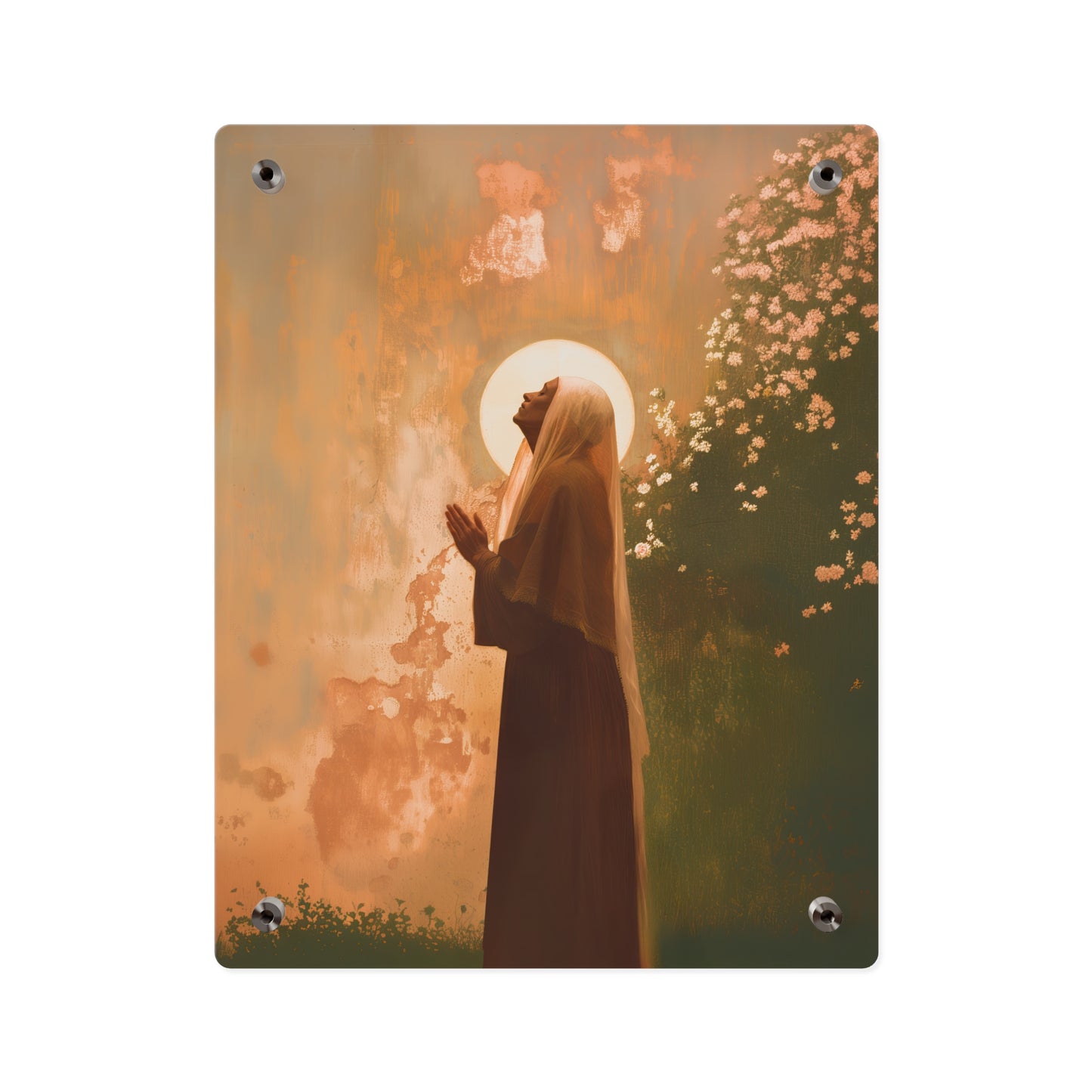 Saint Monica Wall Art Panel - Ready to Hang Acrylic Print - Catholic Saint Art - Patron Saint Print - No Frame needed