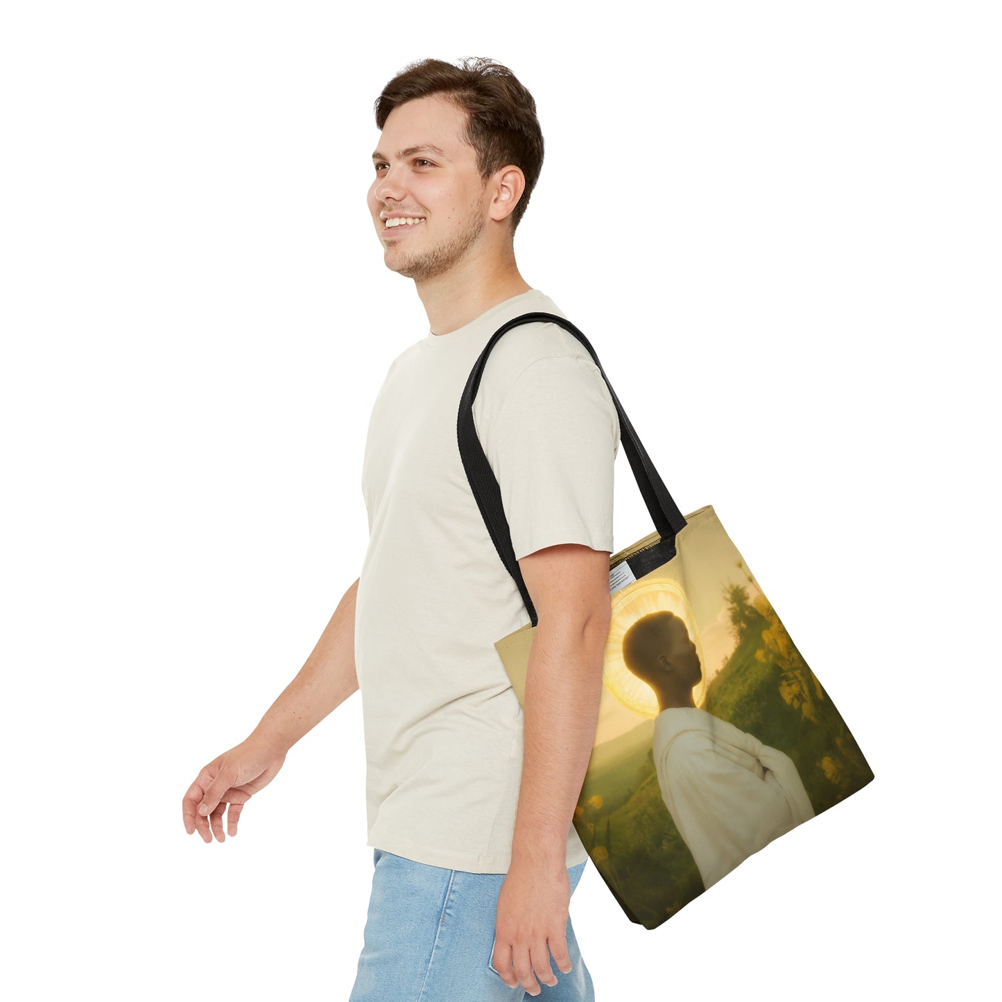 Saint Charles Lwanga - Tote Bag - Large Medium Small Faith Art Bag - Bible Study Faith Purse - Double Sided