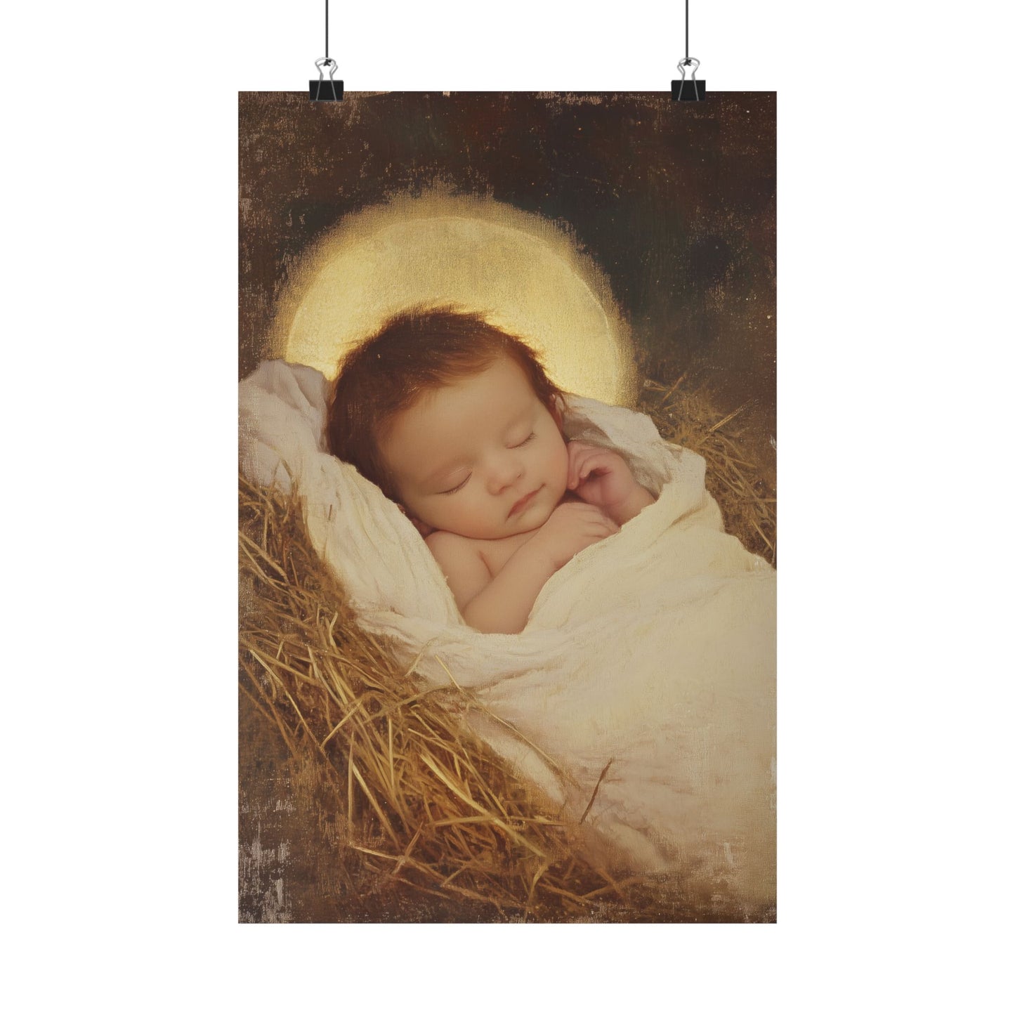 Jesus, the Newborn Light of the World - Sanctified Souls Print - Multiple Sizes - Premium Matte Vertical Posters