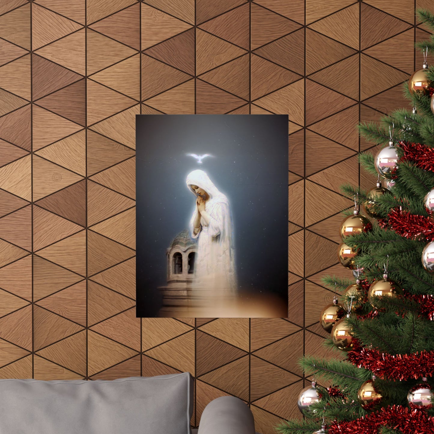 Our Lady of Zeitoun - Mother Mary Print - Marian Art - Sanctified Souls Print - Multiple Sizes - Premium Vertical Posters