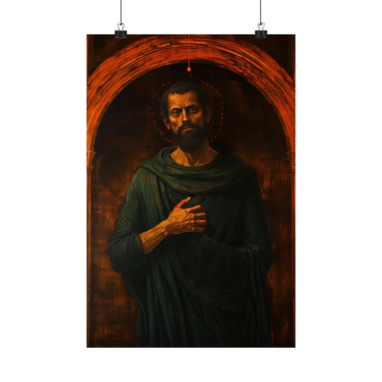 Saint Bartholomew the Apostle - Sanctified Souls Print - Multiple Sizes - Premium Matte Vertical Posters