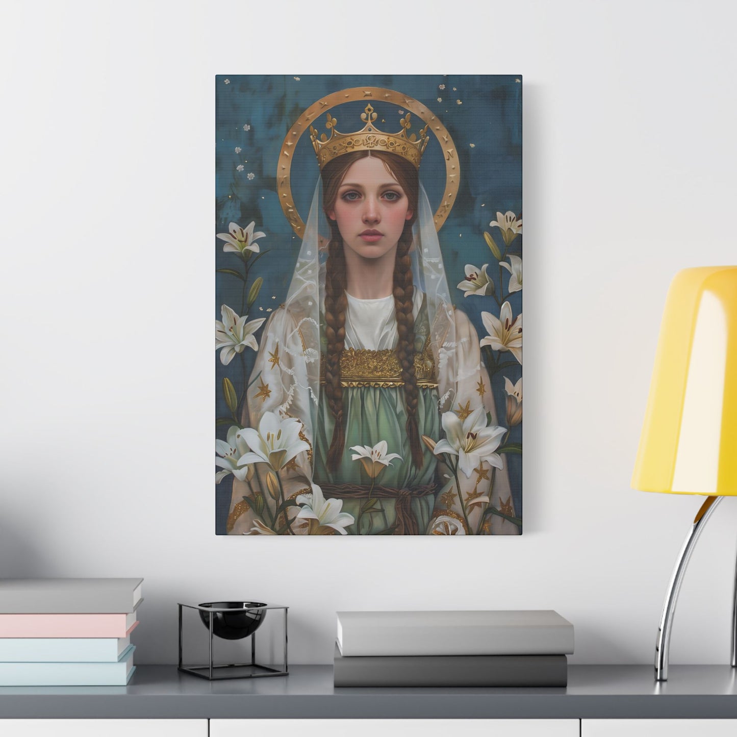 Saint Isabel of France - Museum Wrapped Canvas - Sanctified Souls Print - Religious Art - Catholic Saint