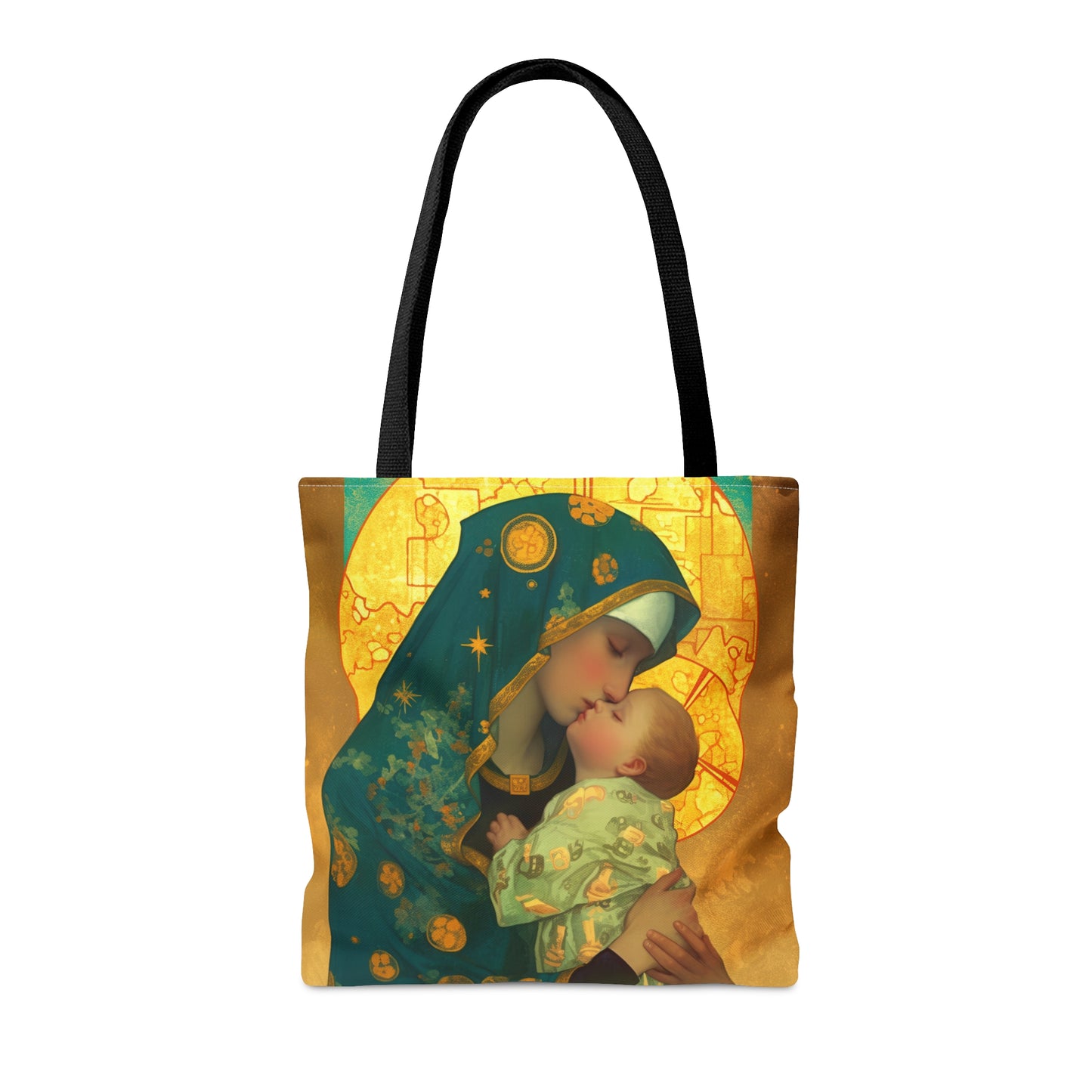 Peaceful Refuge - Mary and the Christ Child Tote Bag - Large Medium Small Faith Art Bag - Catholic Faith Purse - Religious - Bible Bag