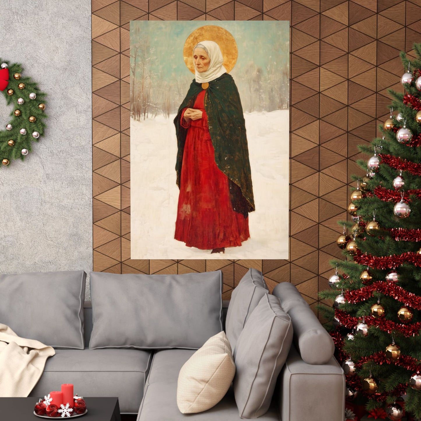 Saint Xenia - Russian Saint Art - Sanctified Souls Print - Multiple Sizes - Premium Matte Vertical Posters