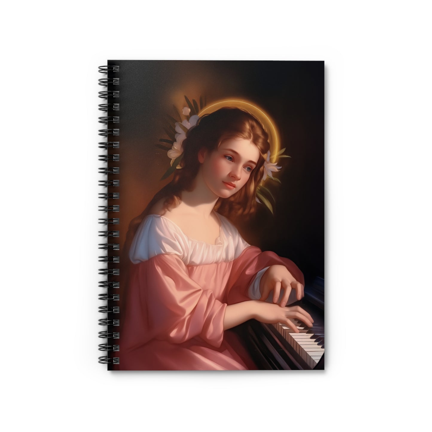 Saint Cecilia - Religious - Spiral Notebook - Ruled - Catholic - Devotional - Journal Diary