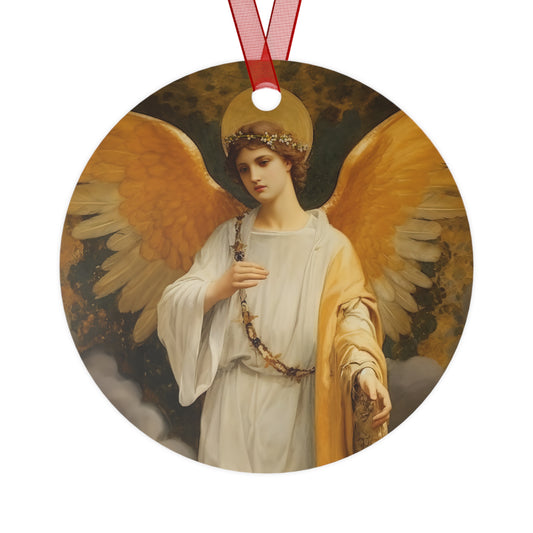 Saint Gabriel the Archangel Ornament - Religious Holiday Christmas Ornament and Keepsake - Double sided Keepsake Religious Ornament