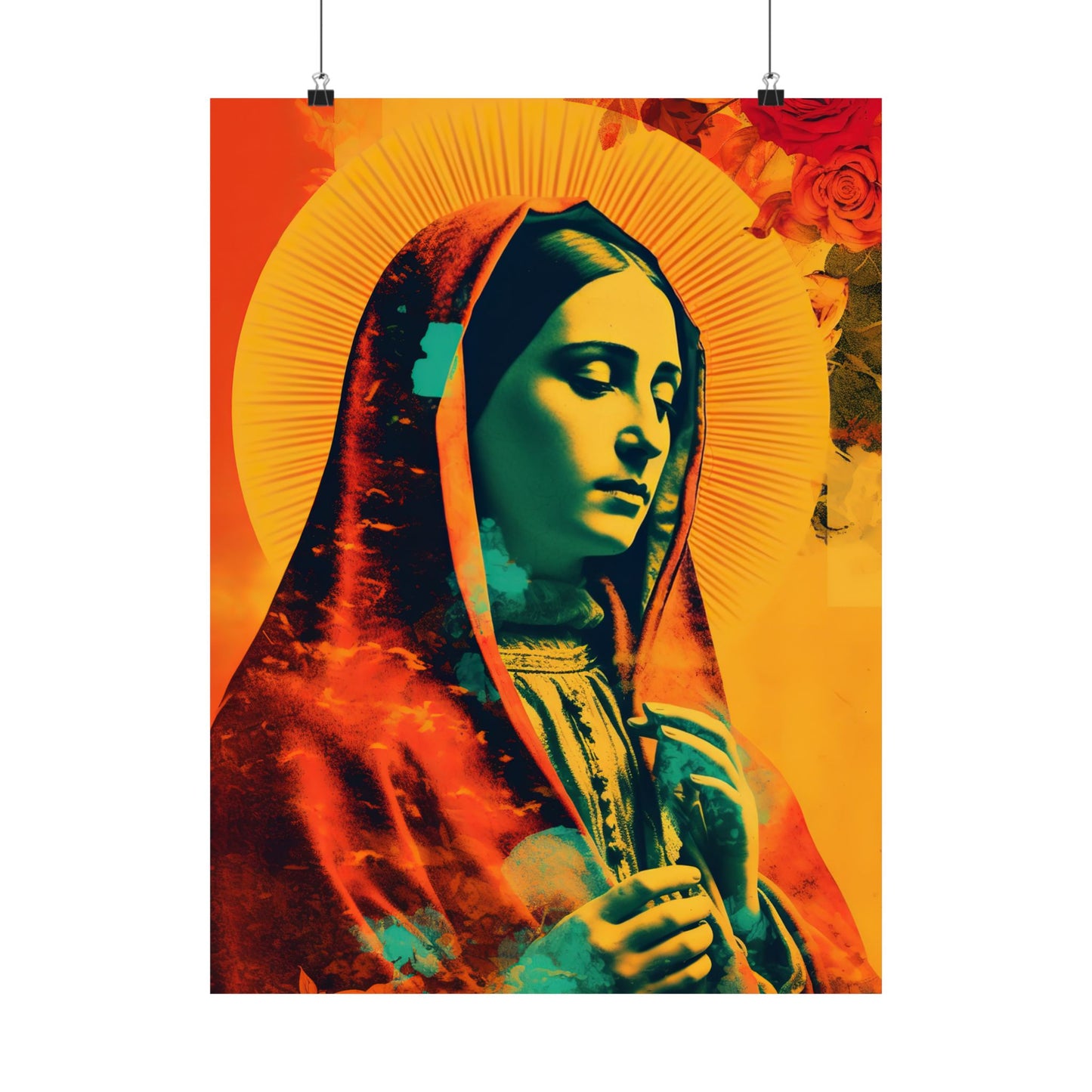 Our Lady's Abundant Love  - Sanctified Souls Print - Multiple Sizes - Premium Matte Vertical Posters - Virgin Mary