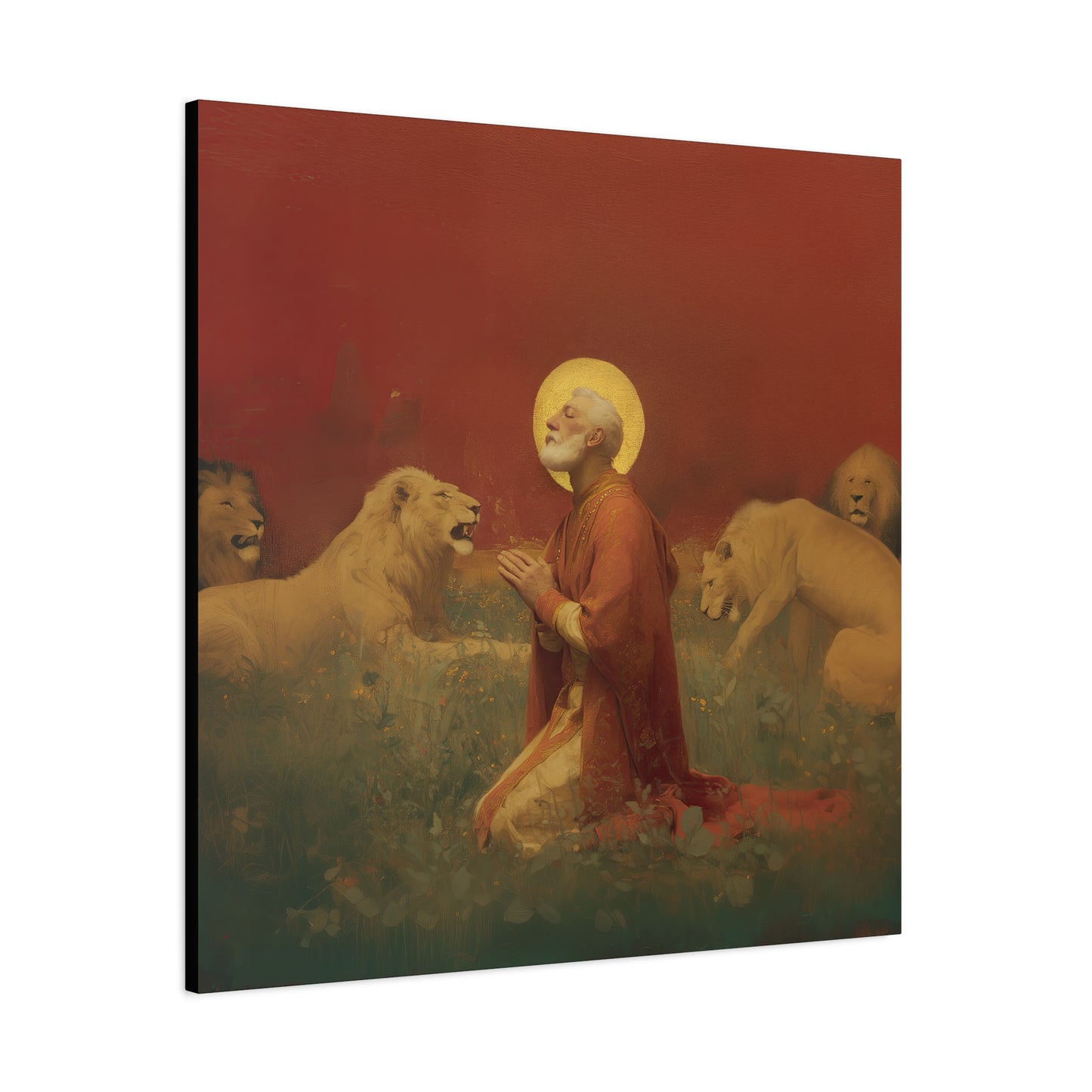 Saint Ignatius of Antioch -  Museum Wrapped Canvas - Sanctified Souls Print - Religious Art for your Home - Catholic Patron Saint Art