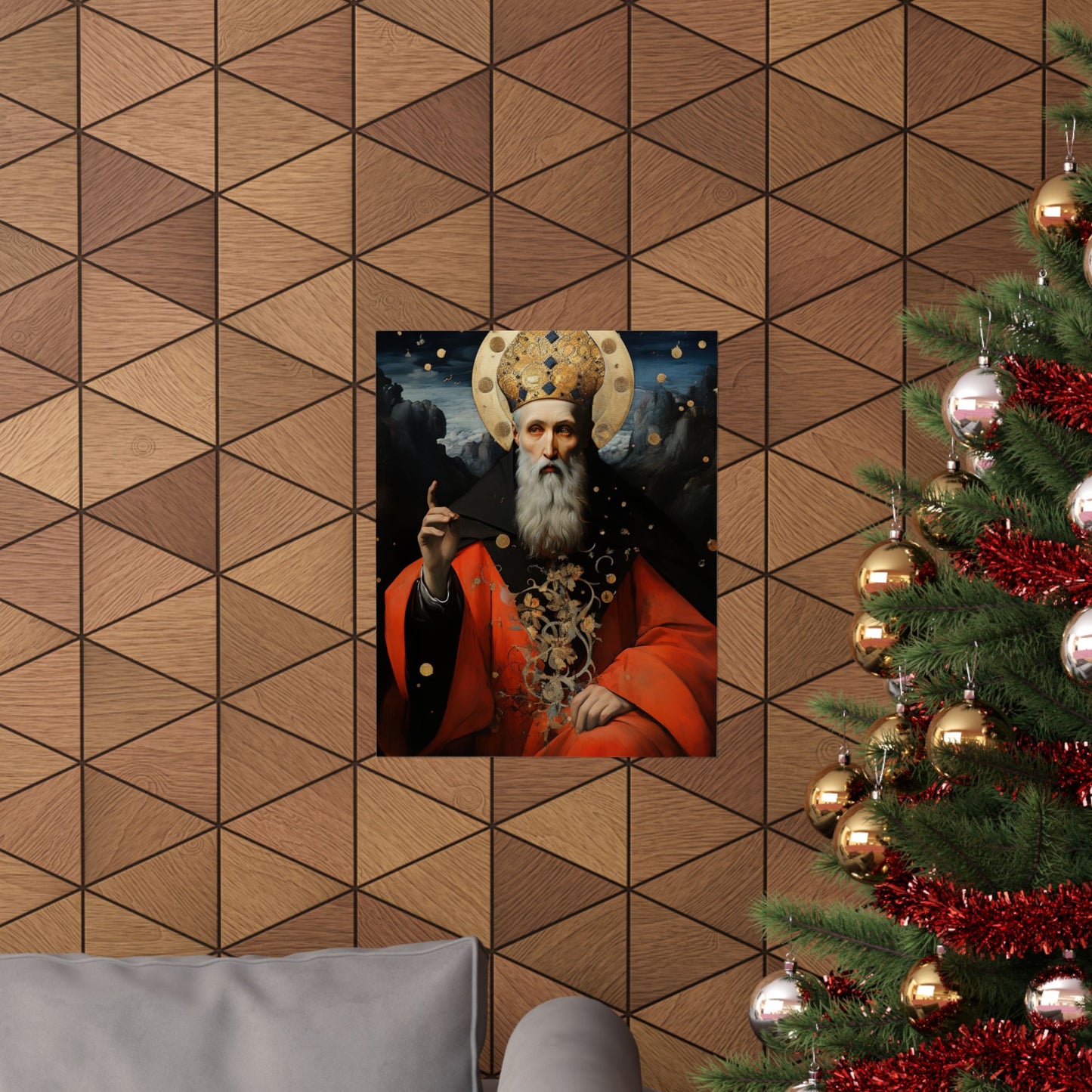 Saint Augustine of Hippo - Sanctified Souls Print - Multiple Sizes - Premium Matte Vertical Posters