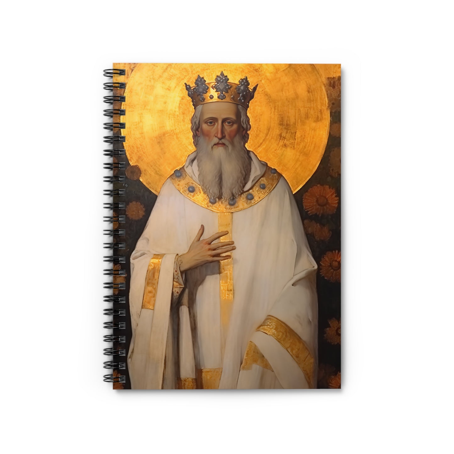 Saint Edward the Confessor - Sanctified Souls Art - Religious Based Notebook - Spiral Notebook - Ruled Line