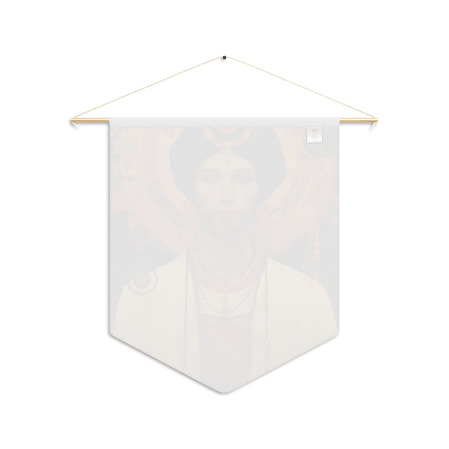 Saint Abdiesus Banner / Wall Hanging / Pennant - Prayer room - Catholic Art - Saint Art - Large Saint Print - 18" x 21"
