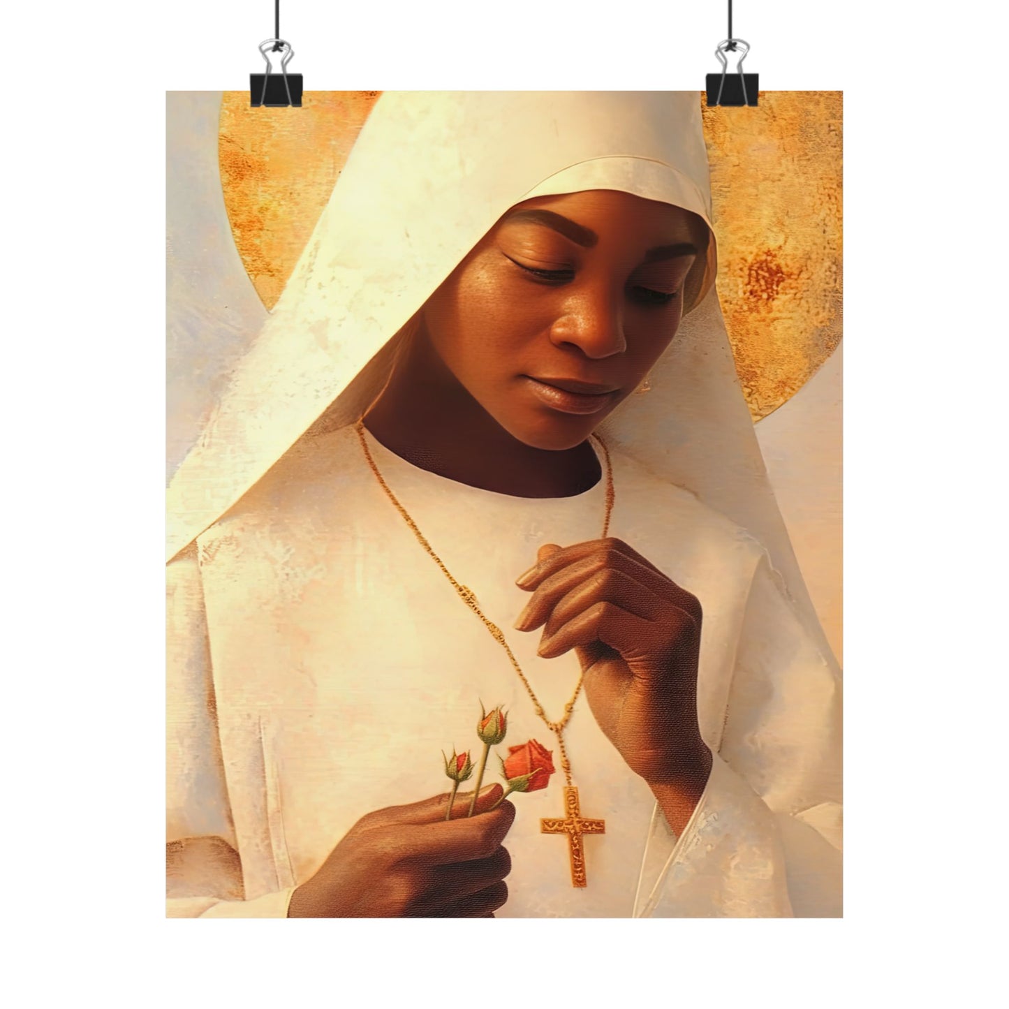 Blessed Marie-Clementine Anuarite Nengapeta - Sanctified Souls Print - Multiple Sizes - Premium Matte Vertical Posters