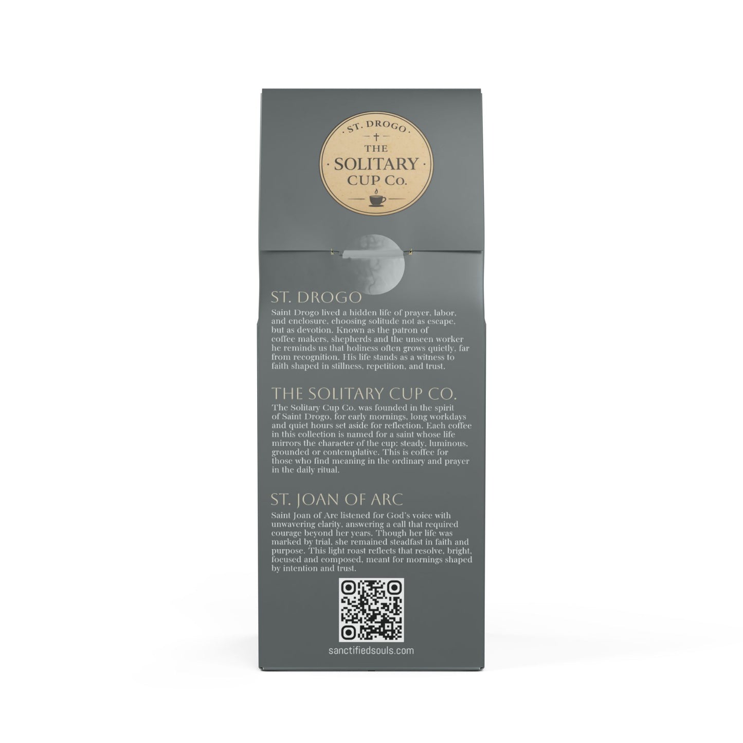 St. Joan of Arc - Morning Resolve (Light Roast) - St. Drogo - The Solitary Cup Co. - Artisan Catholic Saint Inspired Coffee - 12 oz.