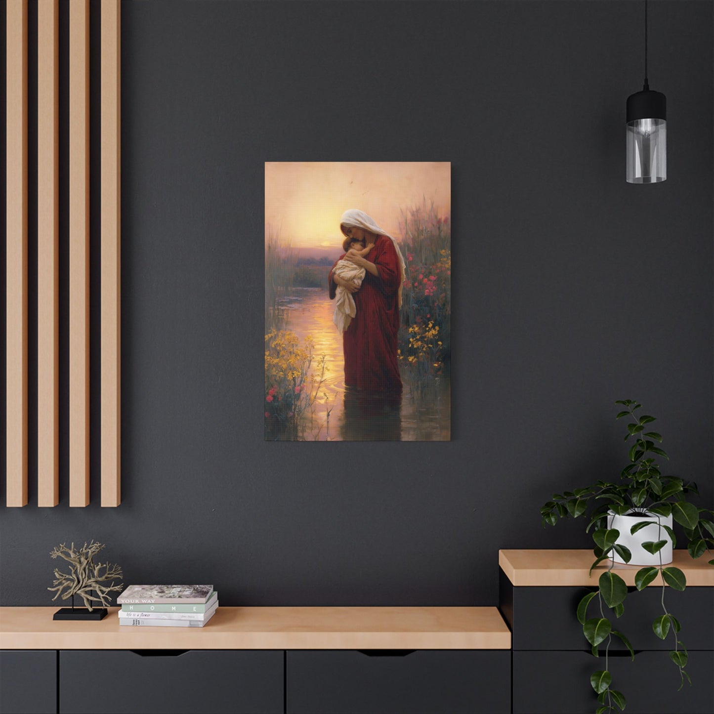 Saint Elizabeth, Mother to John the Baptist -  Museum Wrapped Canvas Print - Multiple Sizes - Catholic Home art Matte Canvas