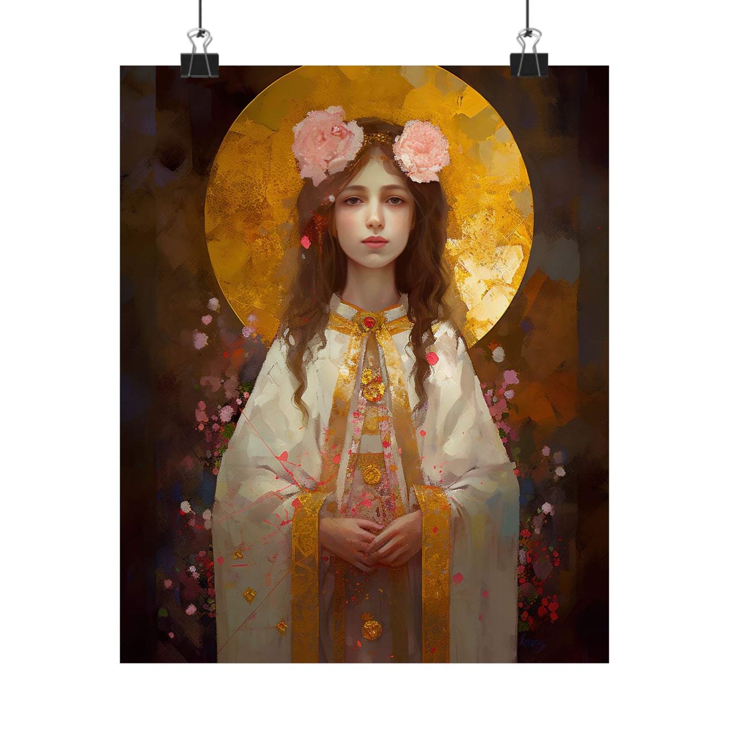 Saint Philomena Print - Sanctified Souls Print - Multiple Sizes - Premium Matte Vertical Posters
