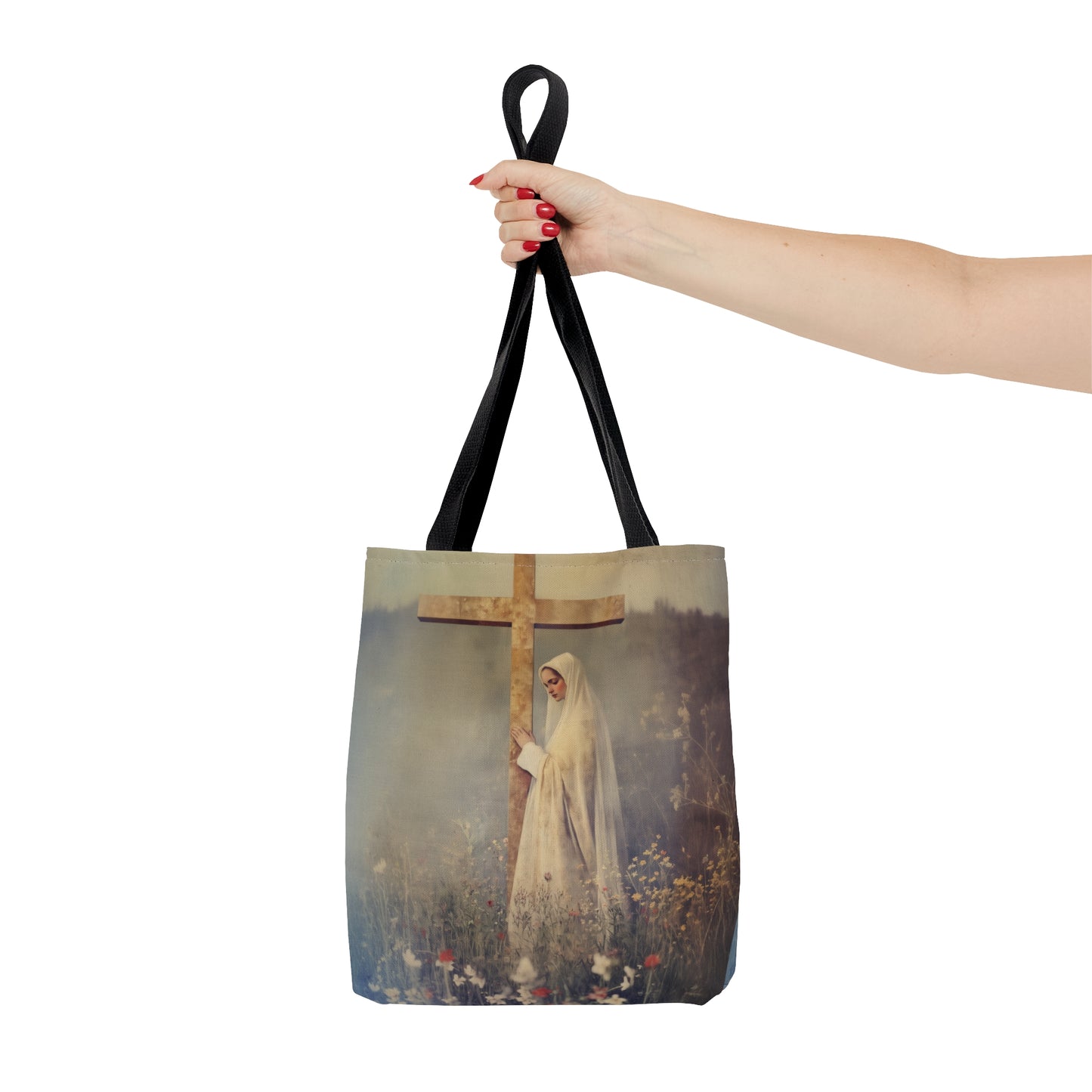 The Feast of the Exaltation of the Holy Cross - Tote Bag - Large Medium Small Faith Art Bag - Bible Study Faith Purse - Double Sided