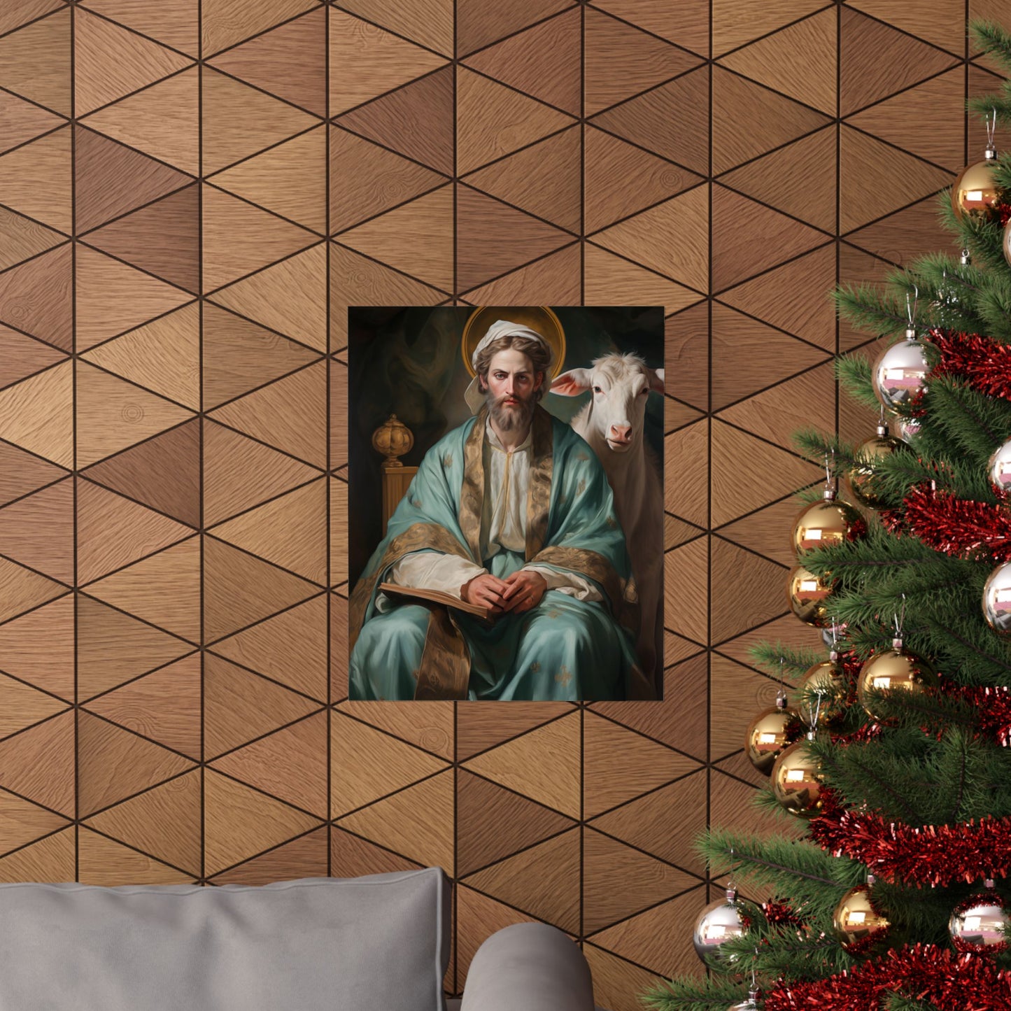 Saint Luke the Evangelist - Sanctified Souls Print - Multiple Sizes - Premium Matte Vertical Posters