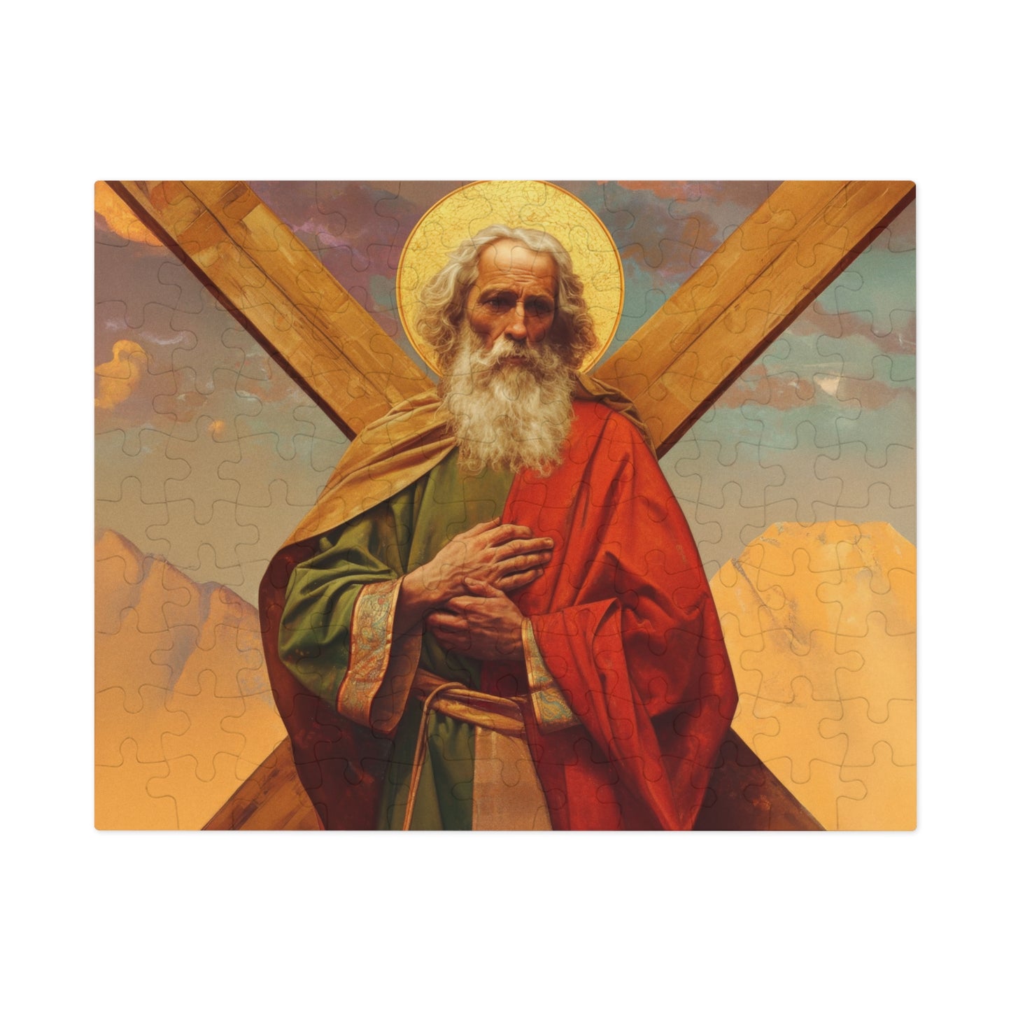 Saint Andrew the Apostle - - Puzzle and Keepsake Tin - Religious Jigsaw Puzzle (30, 110, 252, 500,1000-Piece) - Religious Puzzle
