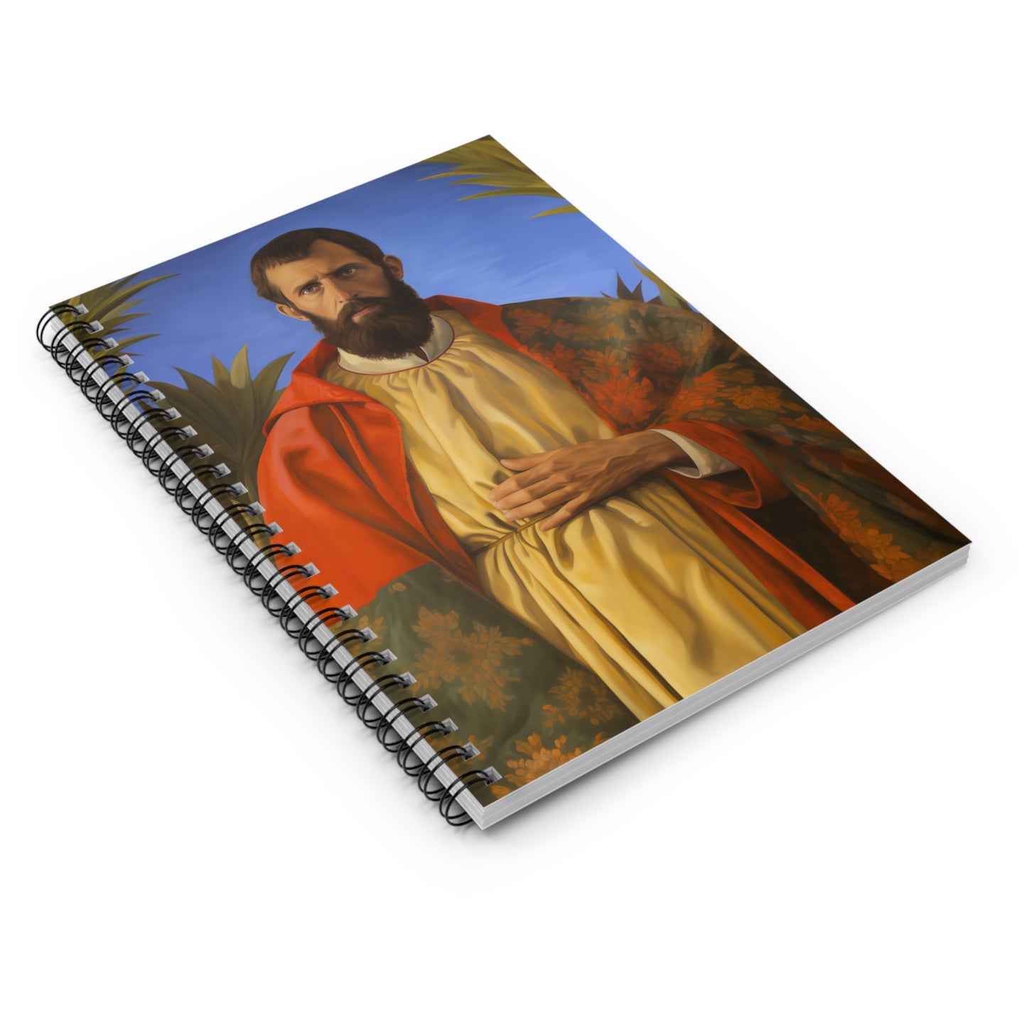Saint Thomas the Apostle - Sanctified Souls Art - Religious Based Notebook - Spiral Notebook - Ruled Line
