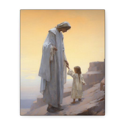 Saint Anne Museum Wrapped Canvas - Sanctified Souls Print - Mother to Mary Nursery Art - New Mother - Religious Art for Mother's