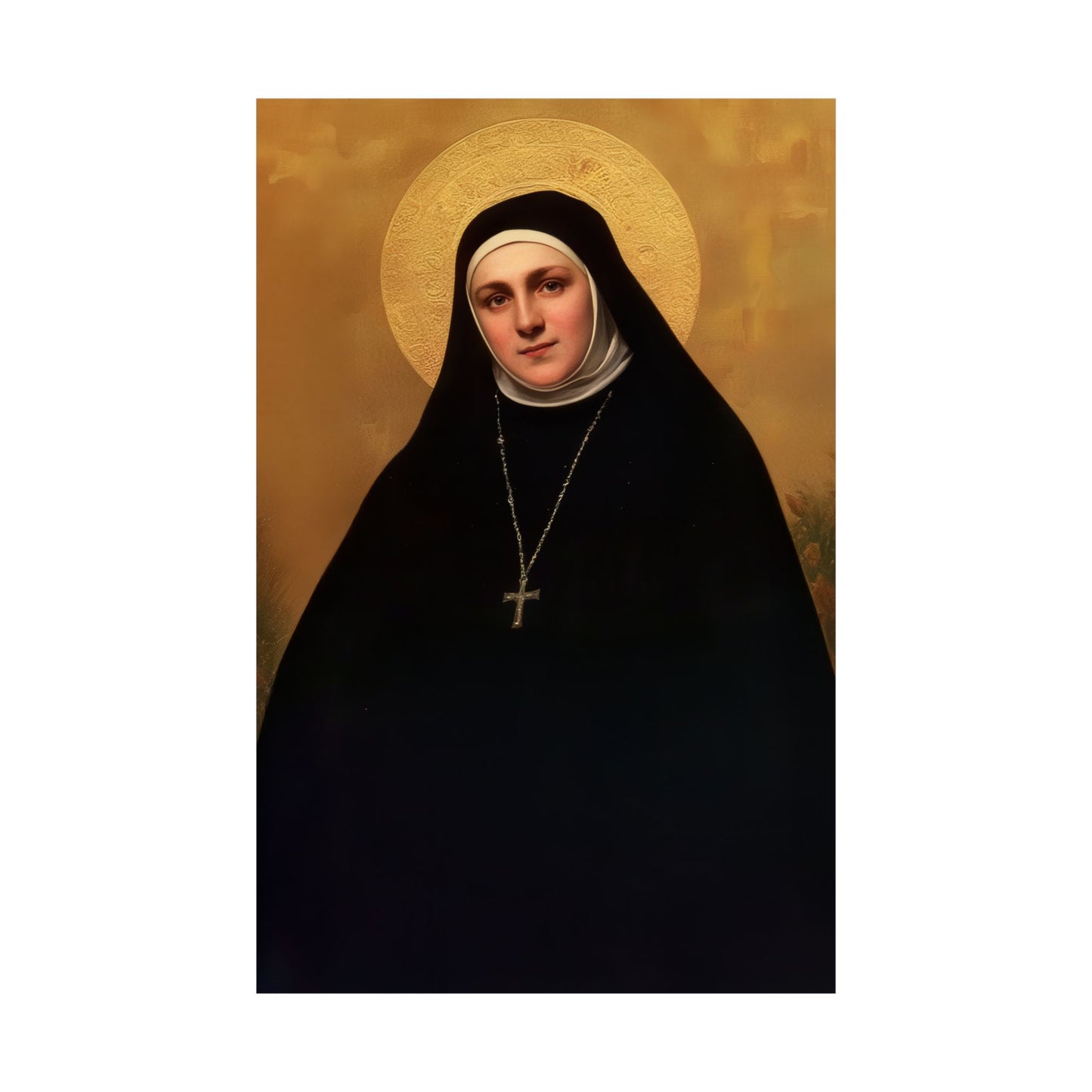 Saint Geltrude Caterina Comensoli - Sanctified Souls Print - Multiple Sizes - Premium Matte Vertical Posters
