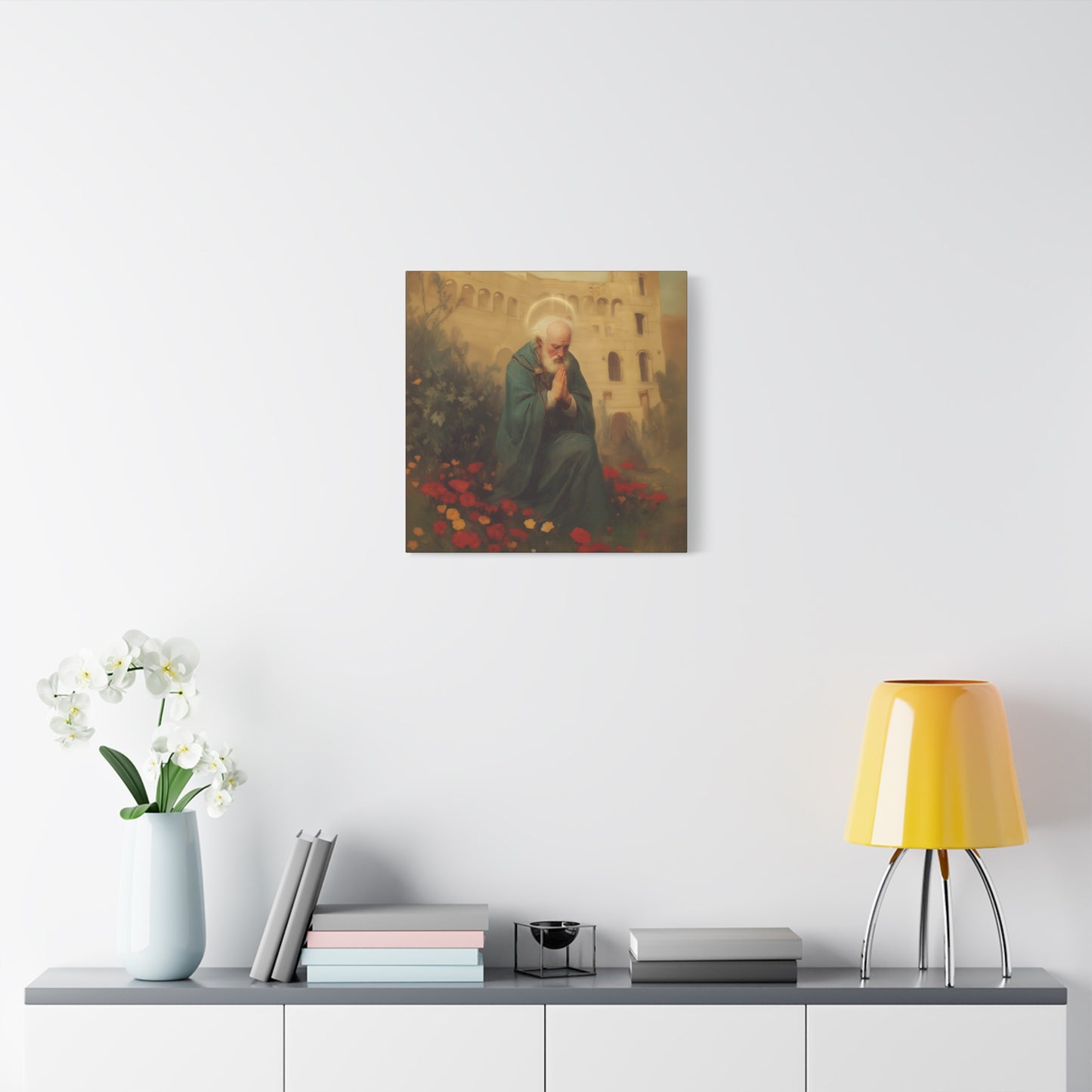 Saint Cyprian - Multiple Sizes - Catholic Home art - Museum Wrapped Canvas - Sanctified Souls Print - Catholic Martyr Art