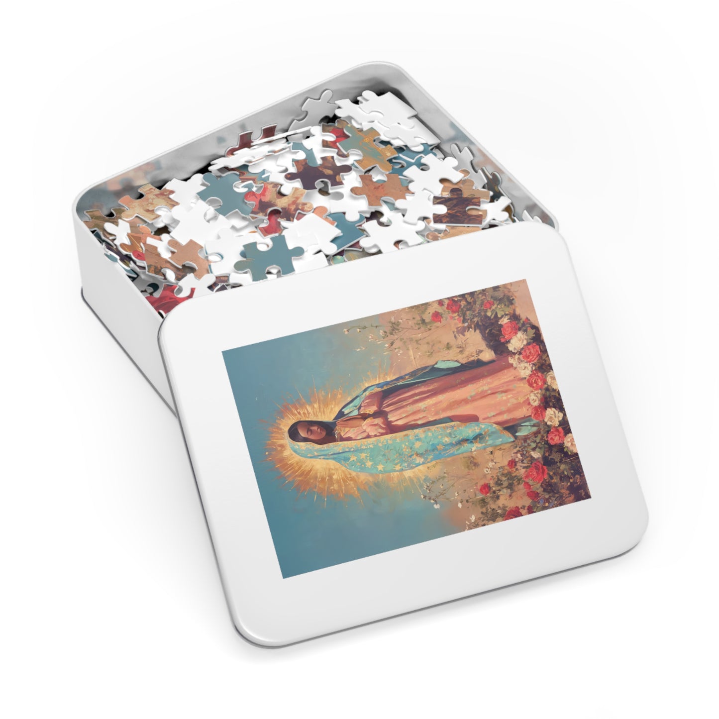 Our Lady of Guadalupe - Puzzle & Keepsake Tin - Religious Jigsaw Puzzle (30, 110, 252, 500,1000-Piece)