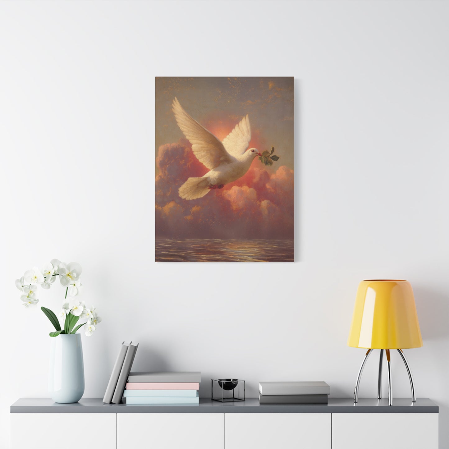 The Spirit Who Restored the Horizon - Holy Spirit - The Dove- Gallery Wrapped Canvas - Print - Religious Art for your Home - Catholic