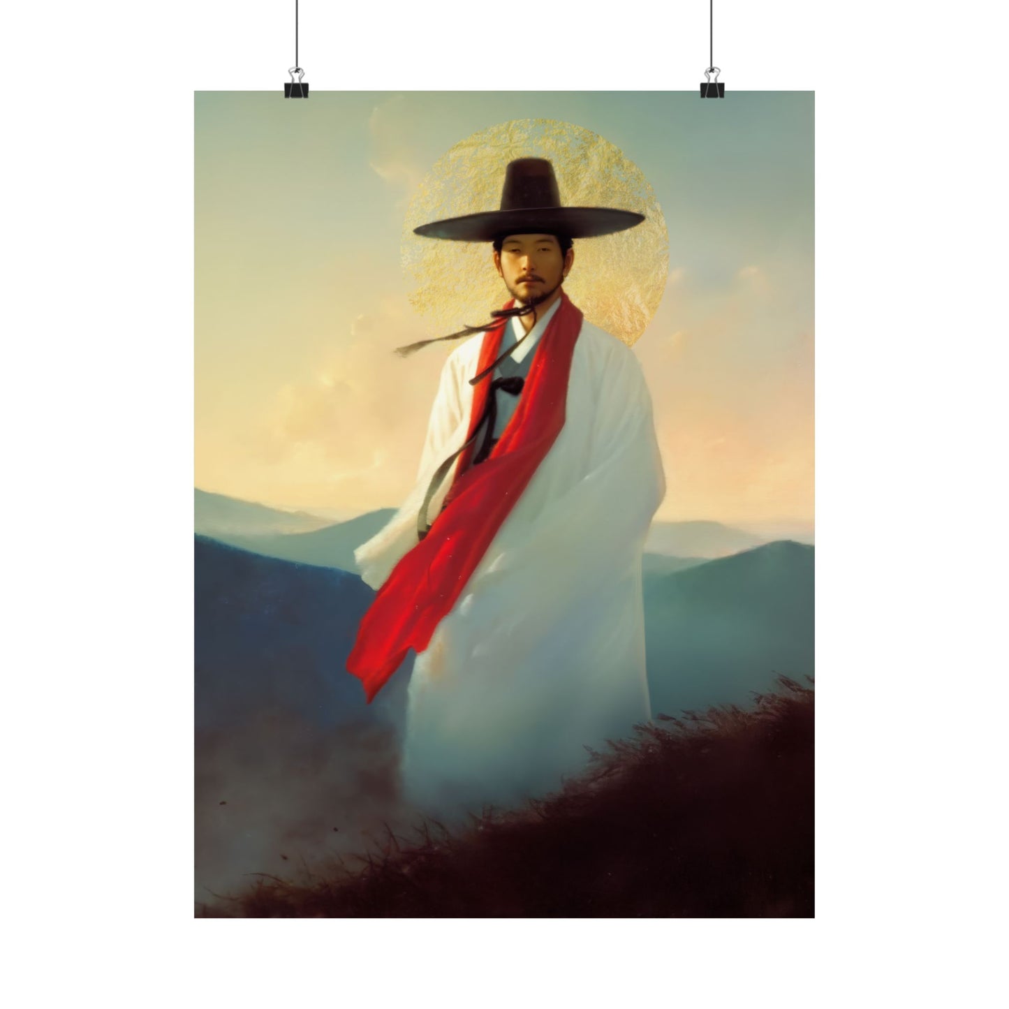 Saint Andrew Kim Taegon -  Sanctified Souls Print - Multiple Sizes - Premium Posters - Catholic Art - Christian Home - Martyr Saint