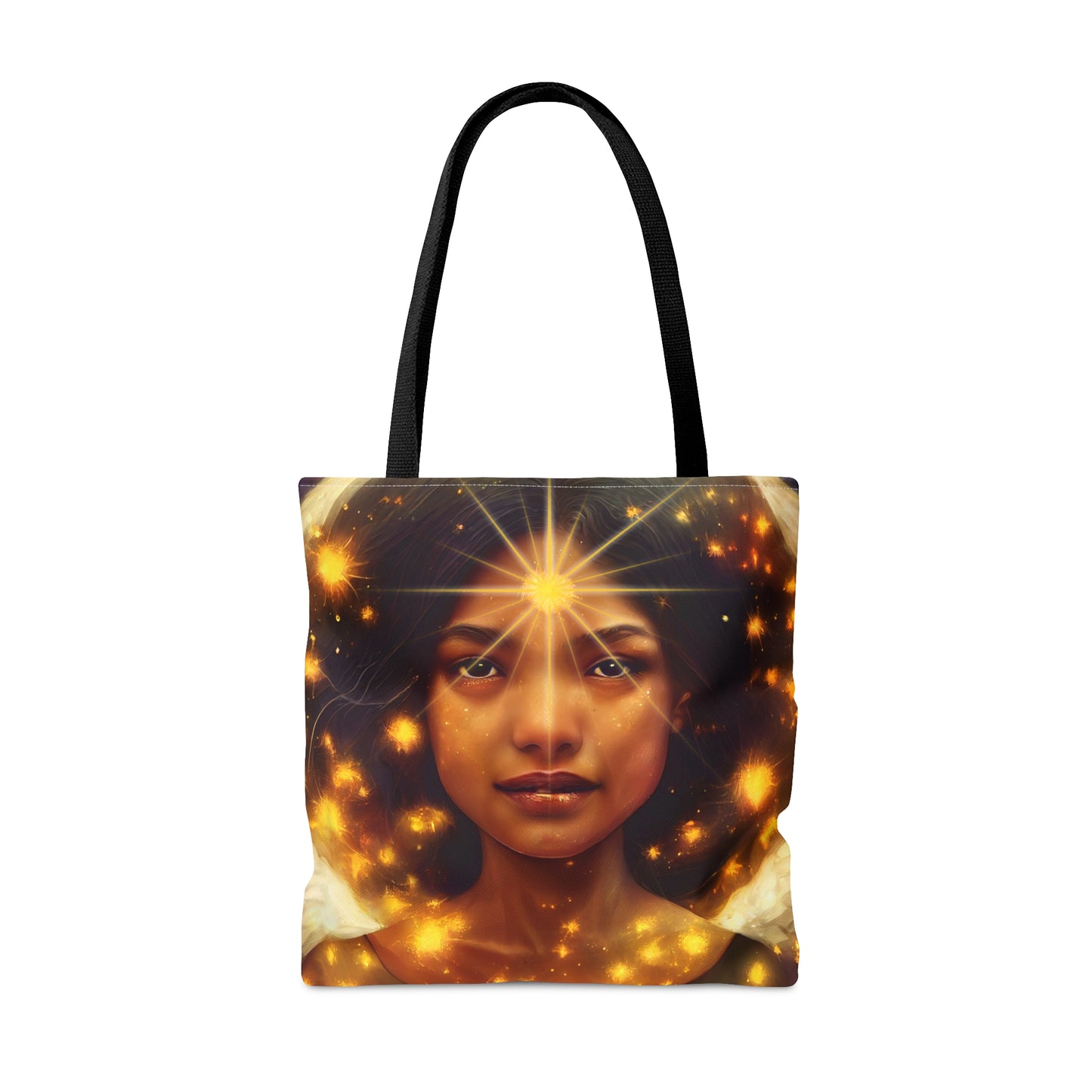 Uriel Tote Bag - Large Medium Small - Art Bag -  Guardian Angel Double Sided Purse - Carry All Bag - Spiritual Gift - Divine Oracle Art