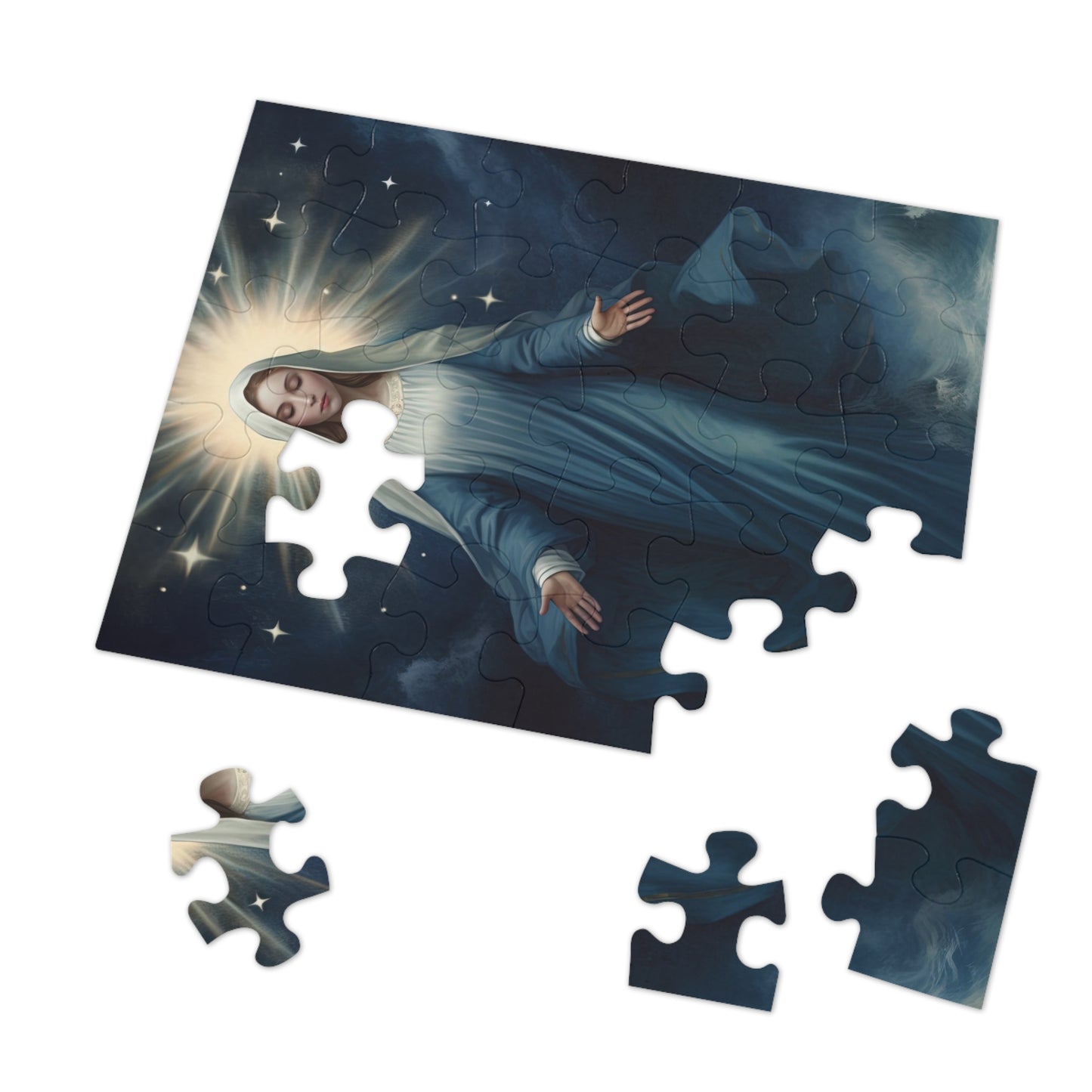 Our Lady Star of the Sea - Puzzle and Keepsake Tin - Religious Jigsaw Puzzle (30, 110, 252, 500,1000-Piece) - Religious Puzzle