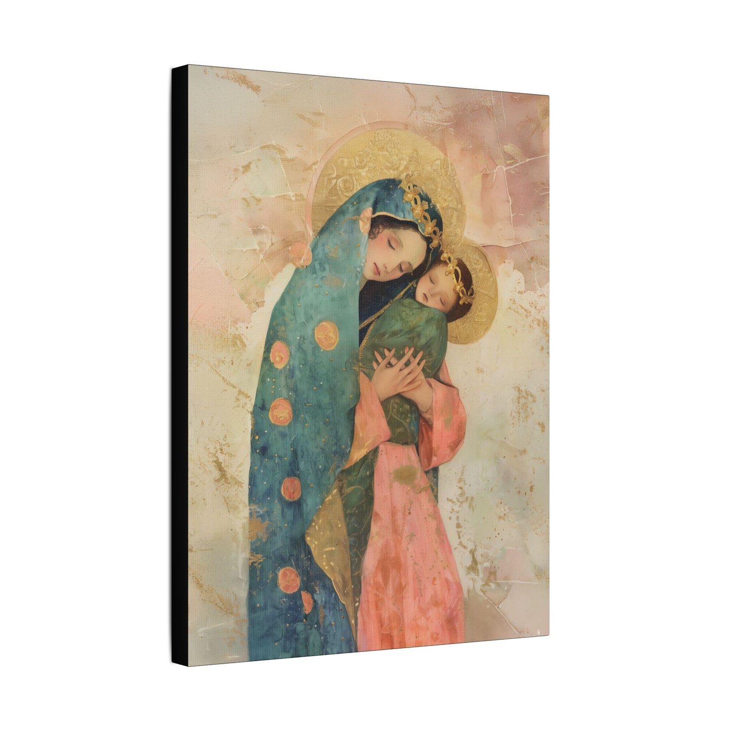 The Sweet Advocate of Souls - Mary, Help of Christians -  Museum Wrapped Canvas Print - Multiple Sizes - Catholic Home art Matte Canvas