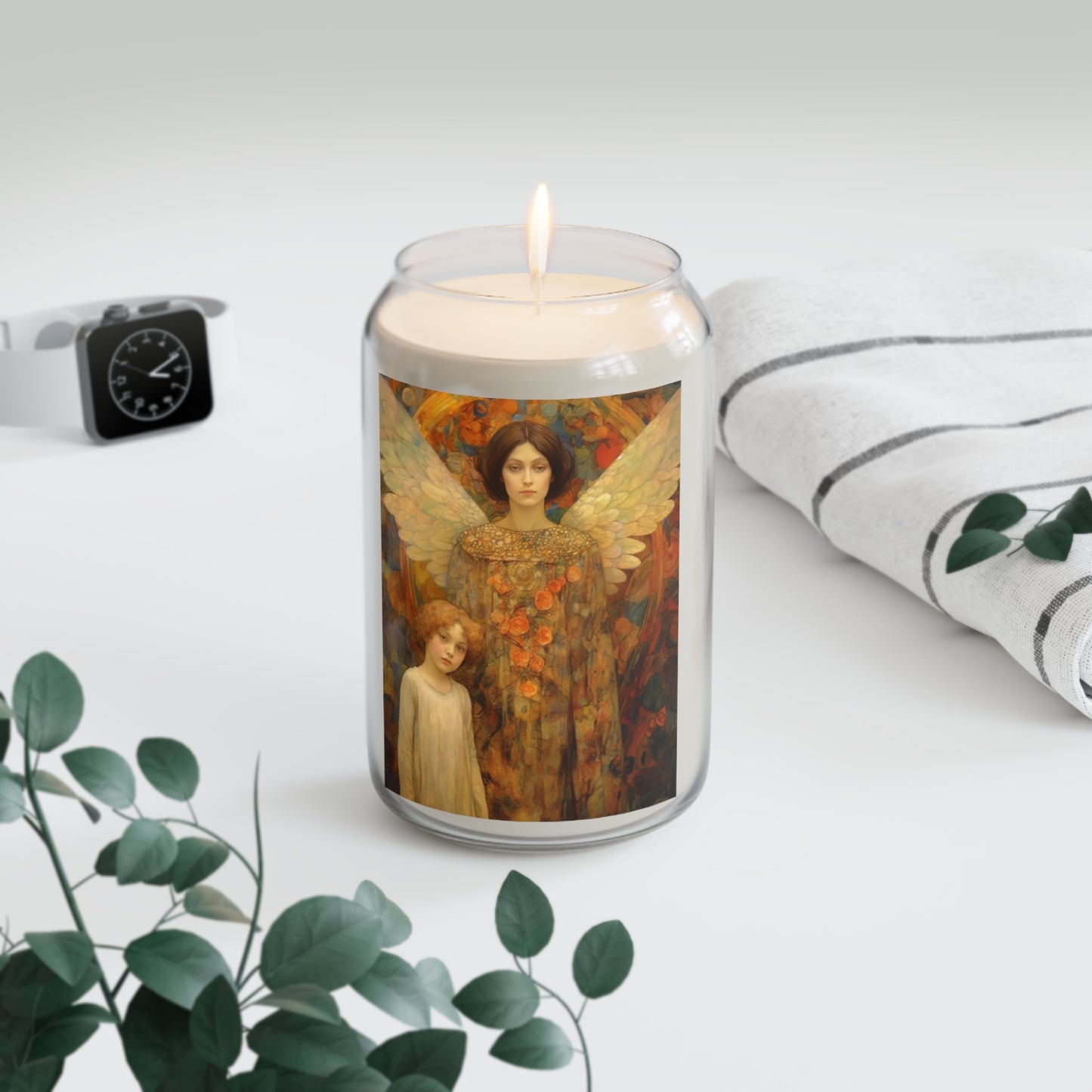 Heaven's Guardians - Scented Prayer Candle, 13.75oz - Tall Size - Religious Prayer Candle - Catholic Art - Gift  - Guardian Angel