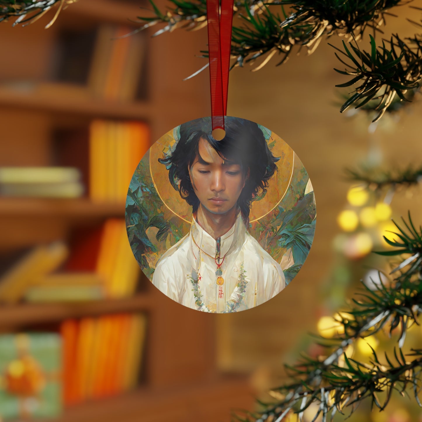 Saint Lorenzo Ruiz Ornament - Religious Holiday Christmas Ornament and Keepsake - Double sided Keepsake Religious Ornament